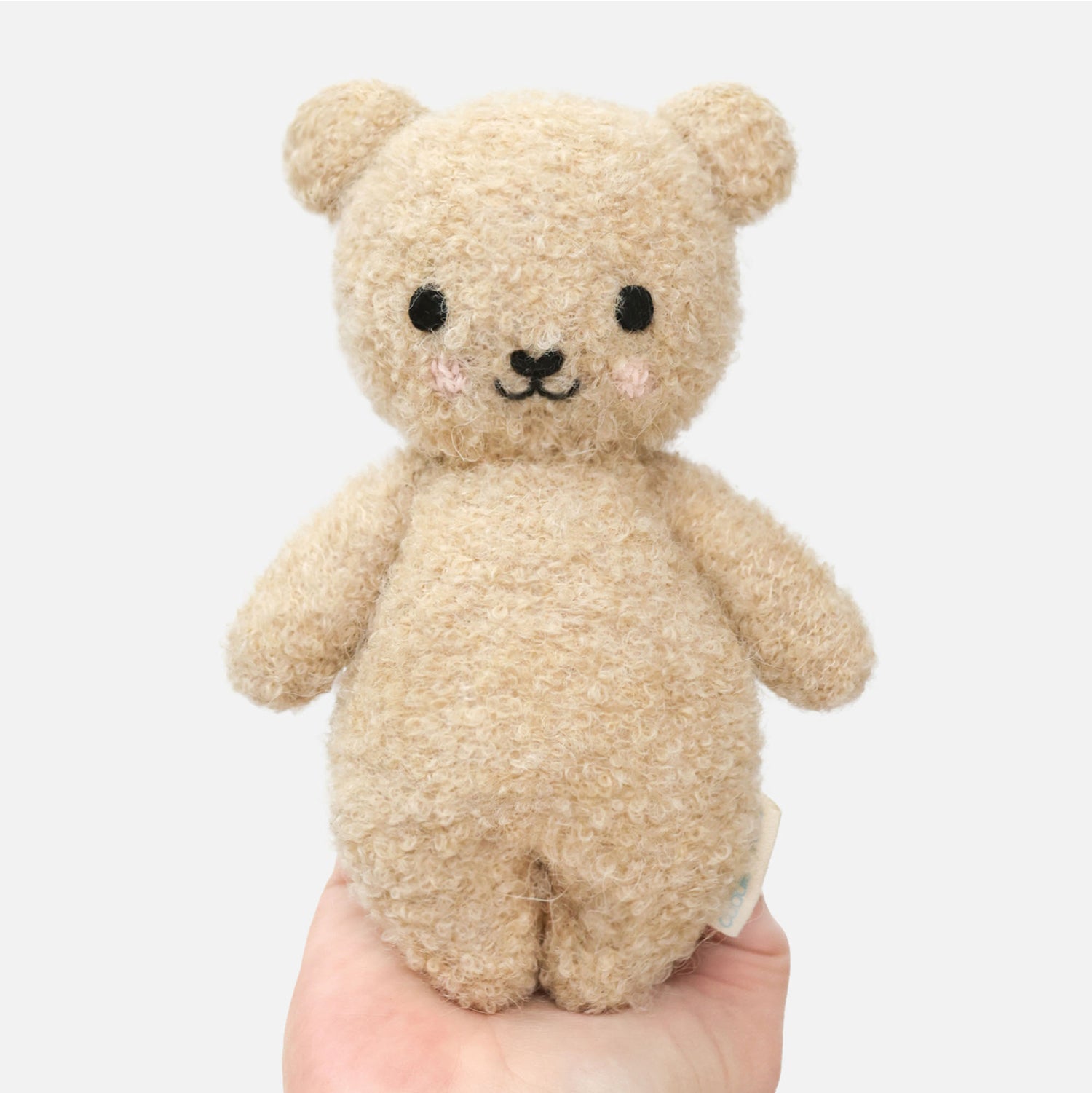 Cuddle + Kind Baby Bouclé Bear (Honey) Hand - Knit Doll - Mastermind Toys___249175