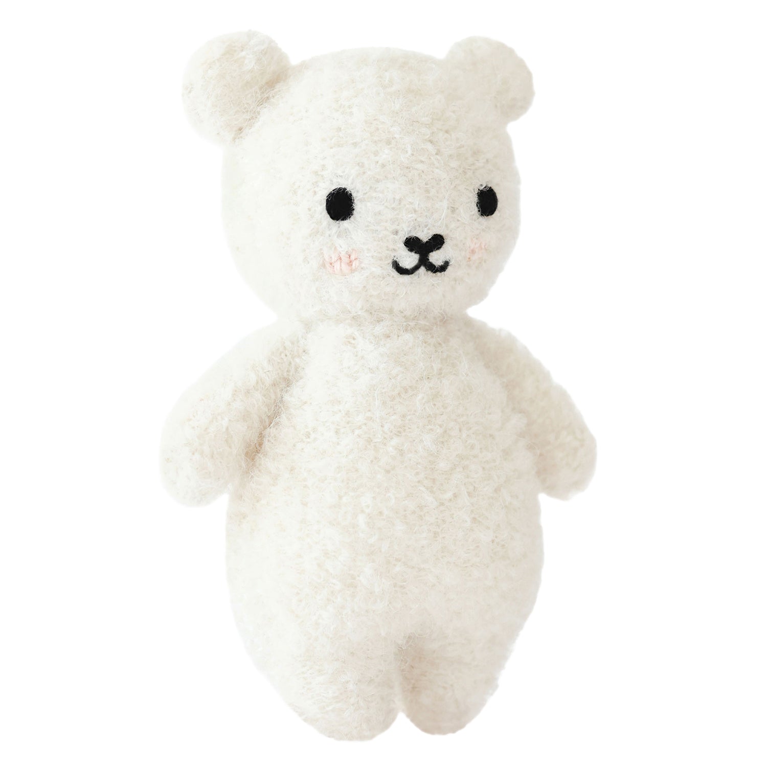 Cuddle + Kind Baby Bouclé Bear (Ivory) Hand - Knit Doll - Mastermind Toys___249176