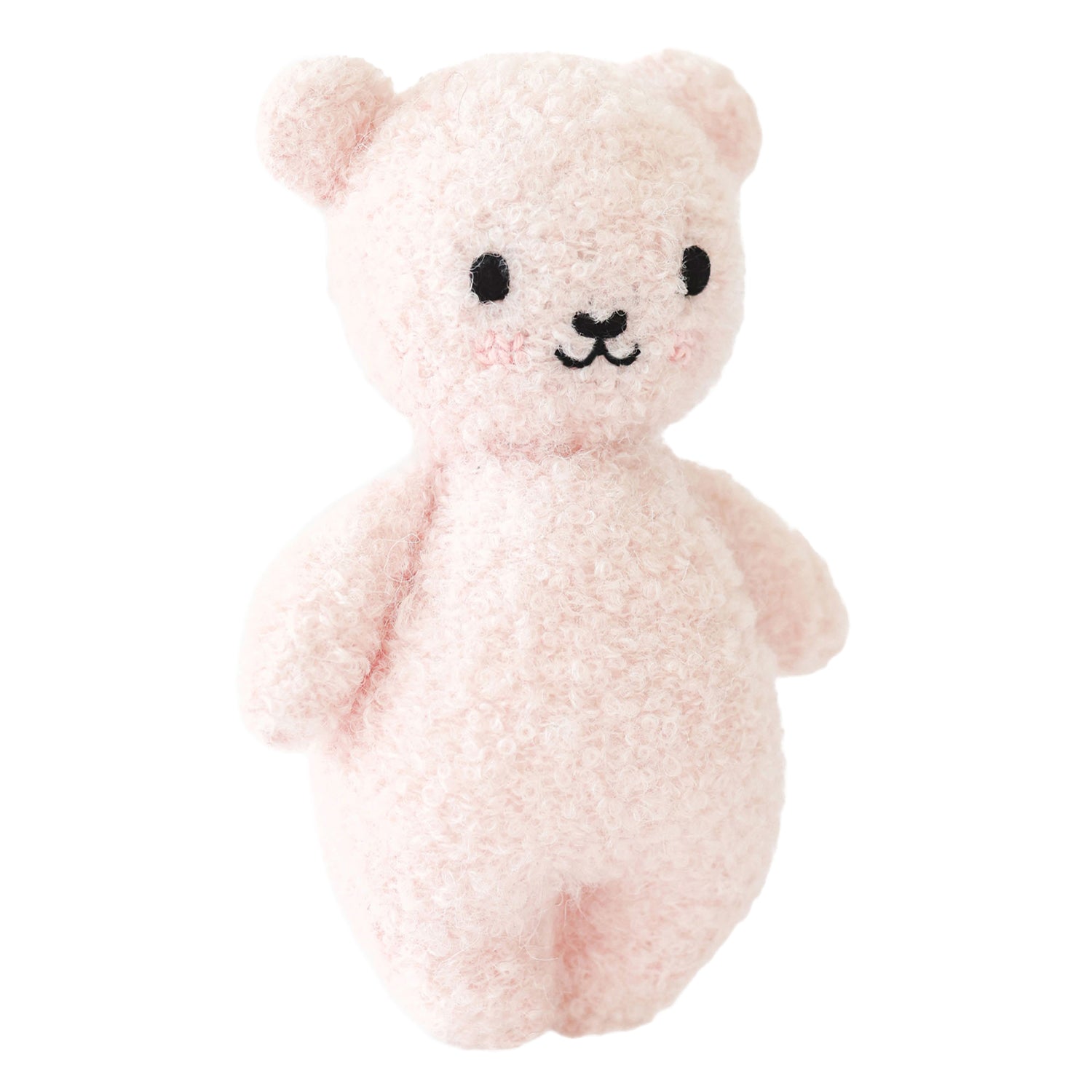 Cuddle + Kind Baby Bouclé Bear (Strawberry) Hand - Knit Doll - Mastermind Toys___249174