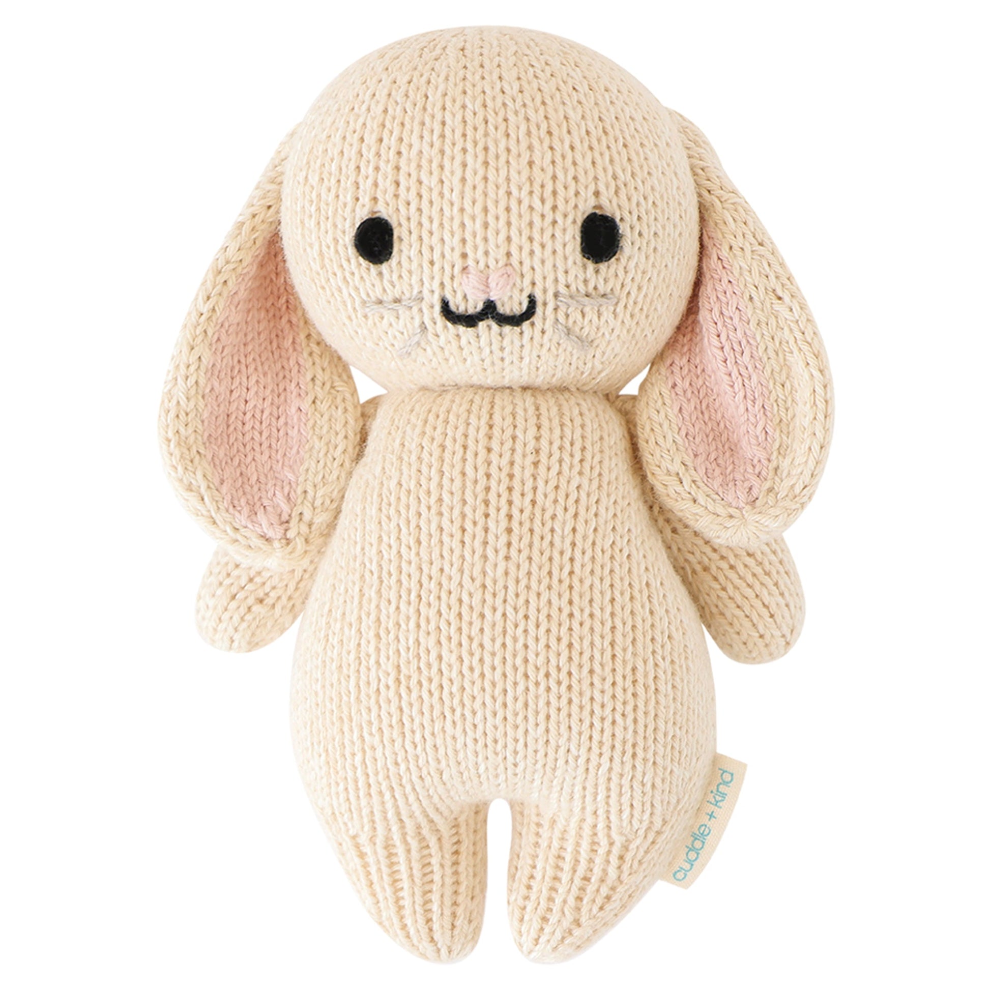 Cuddle + Kind Baby Bunny (Oatmeal) Hand - Knit Doll - Mastermind Toys___253492