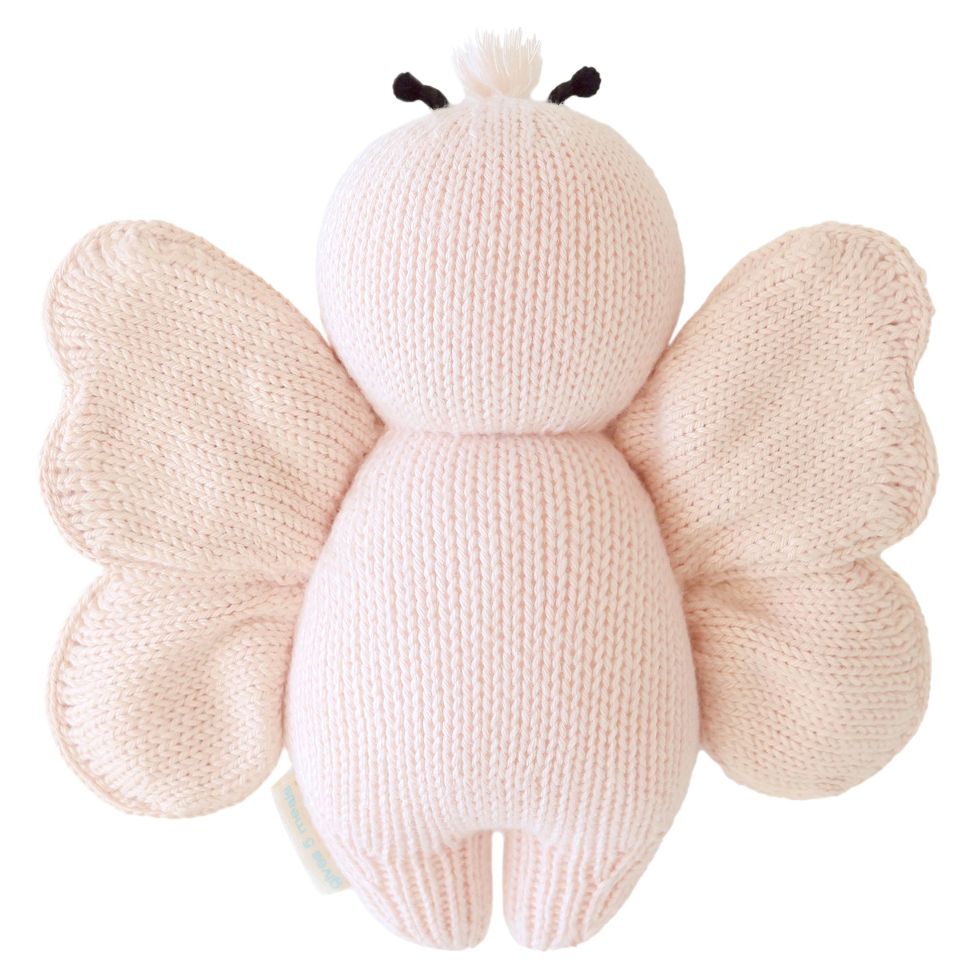Cuddle + Kind Baby Butterfly (Petal Pink) Hand - Knit Doll - Mastermind Toys___253513
