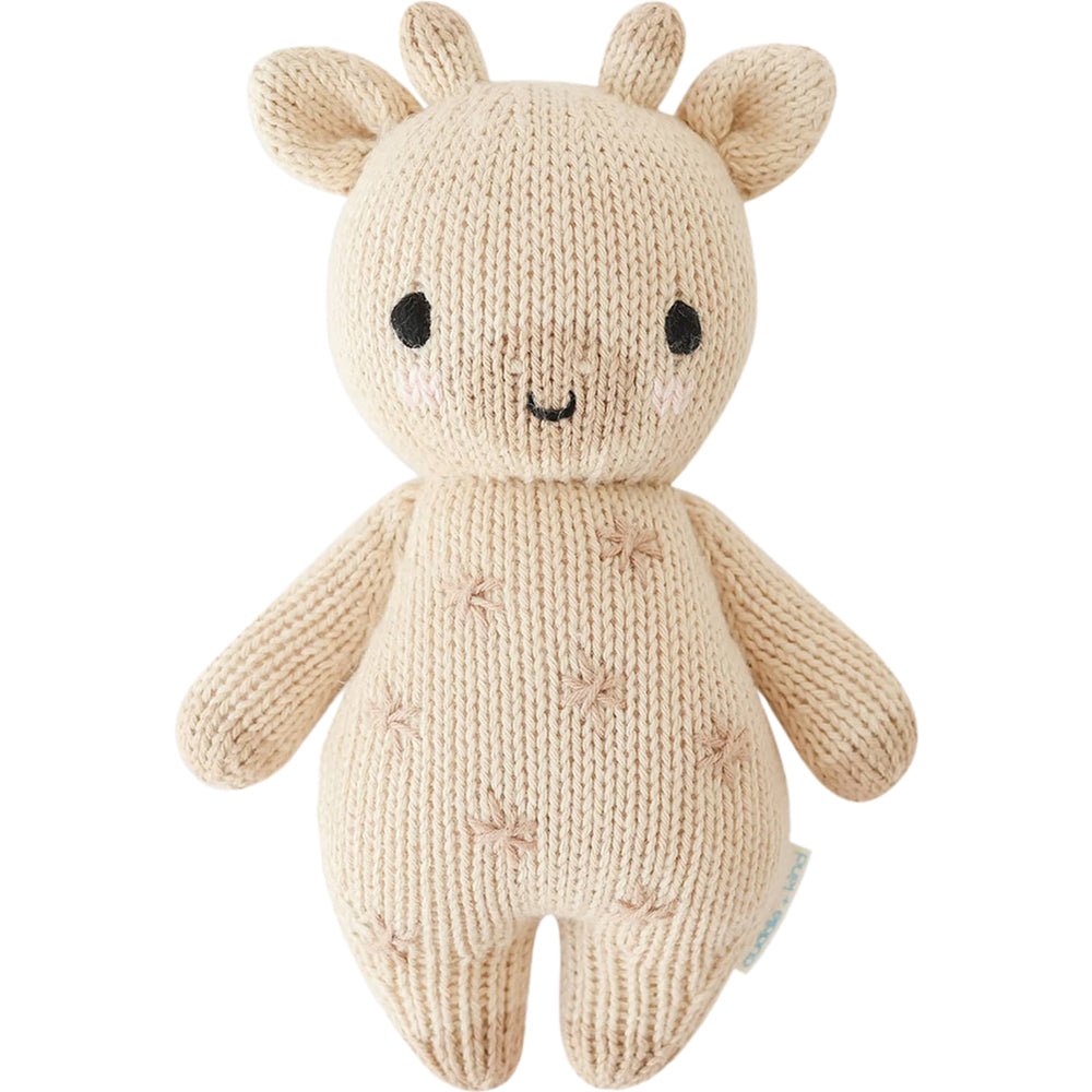 Cuddle + Kind Baby Giraffe Hand - Knit Doll - Mastermind Toys___242733
