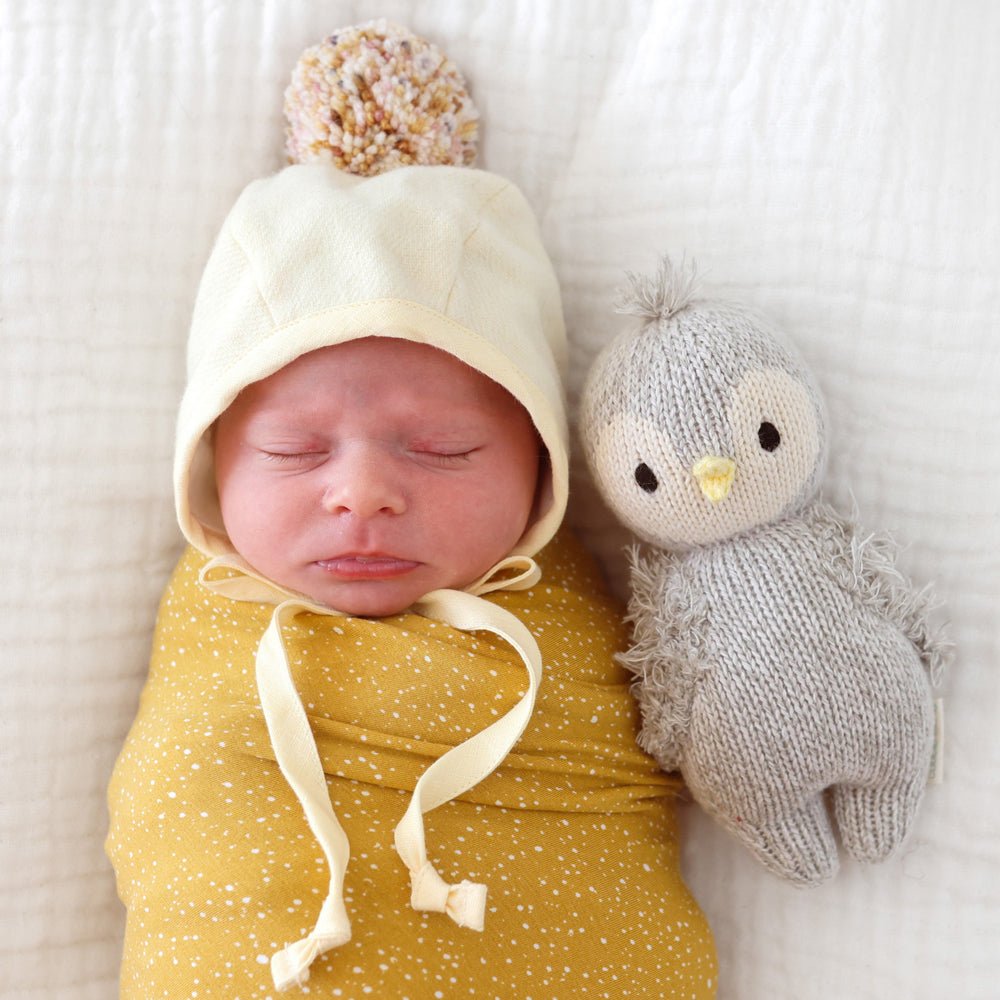 Cuddle + Kind Baby Penguin Hand - Knit Doll - Mastermind Toys___242736