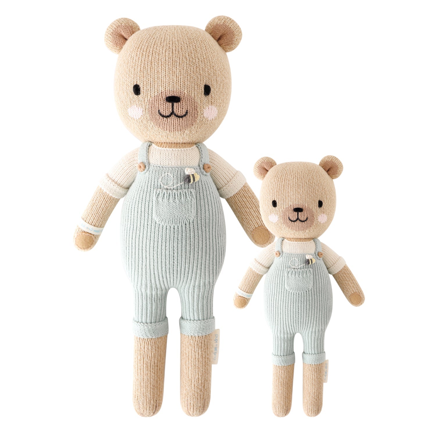 Cuddle + Kind Charlie the Honey Bear Hand - Knit Doll - Mastermind Toys___249180