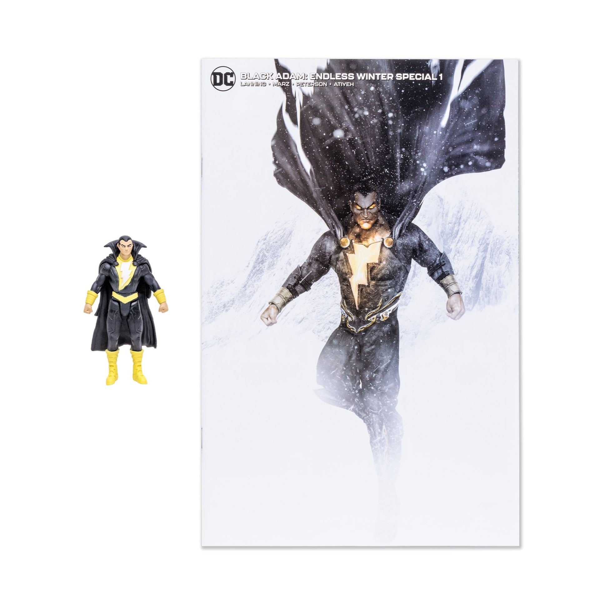 DC Direct - 3" Comic With Figure - Black Adam (Endless Winter) - Mastermind Toys___246347
