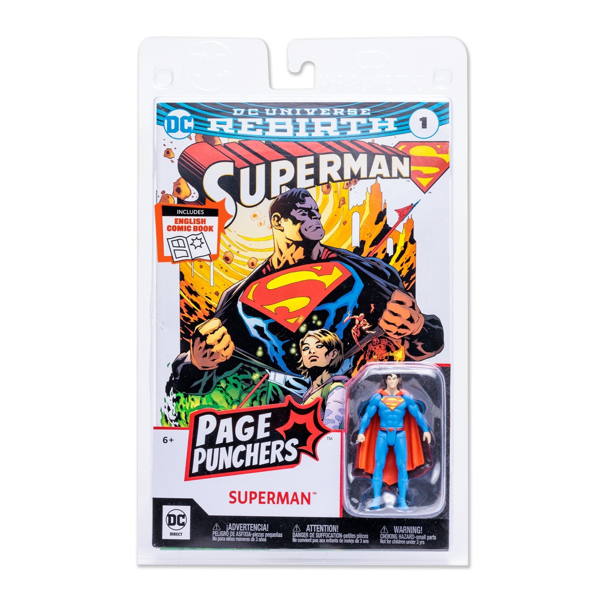 DC Direct - 3" Comic With Figure WV1 - Superman (Rebirth) - Mastermind Toys___246557
