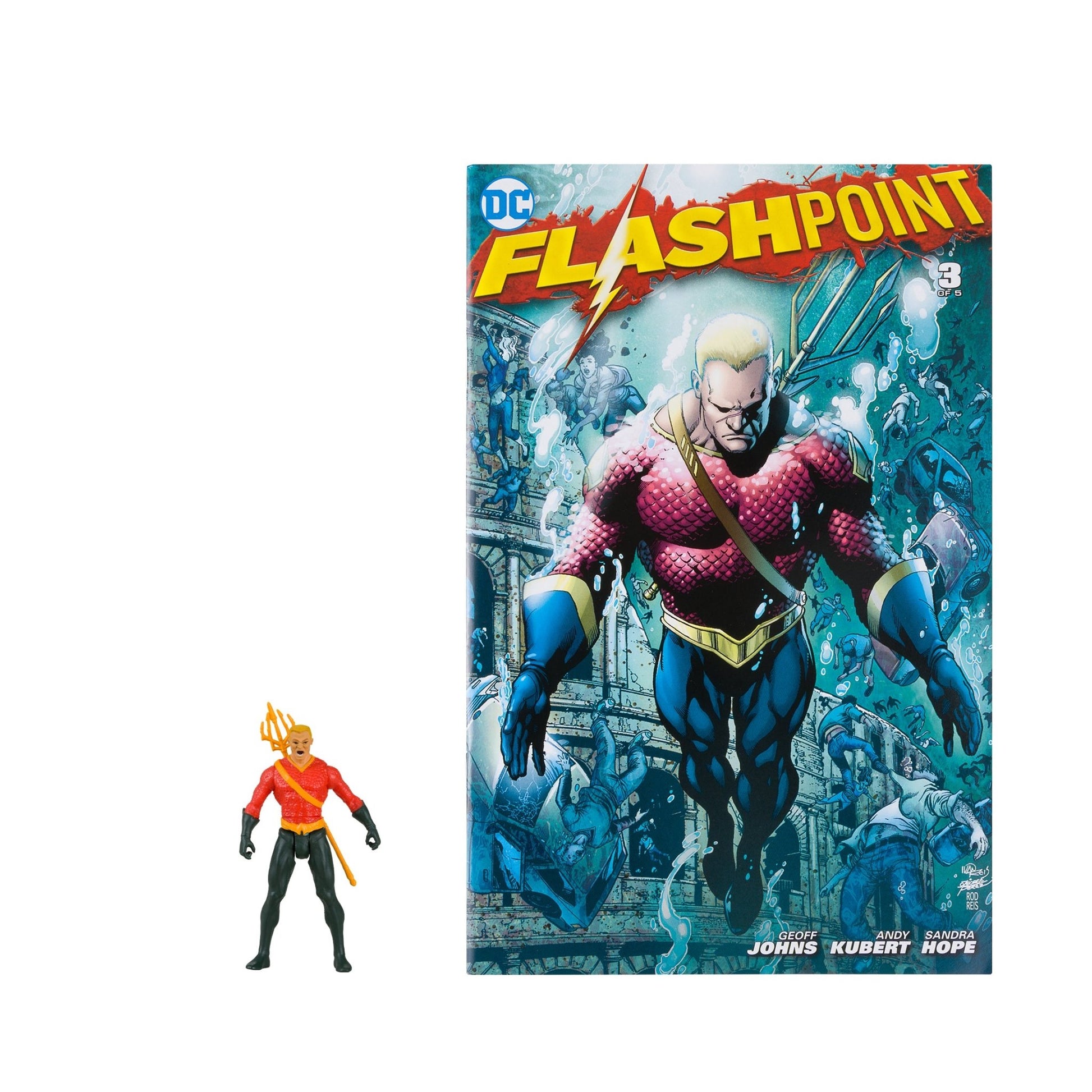 DC Direct Page Punchers Aquaman 3" Figure With Flashpoint Comic - Mastermind Toys___246341
