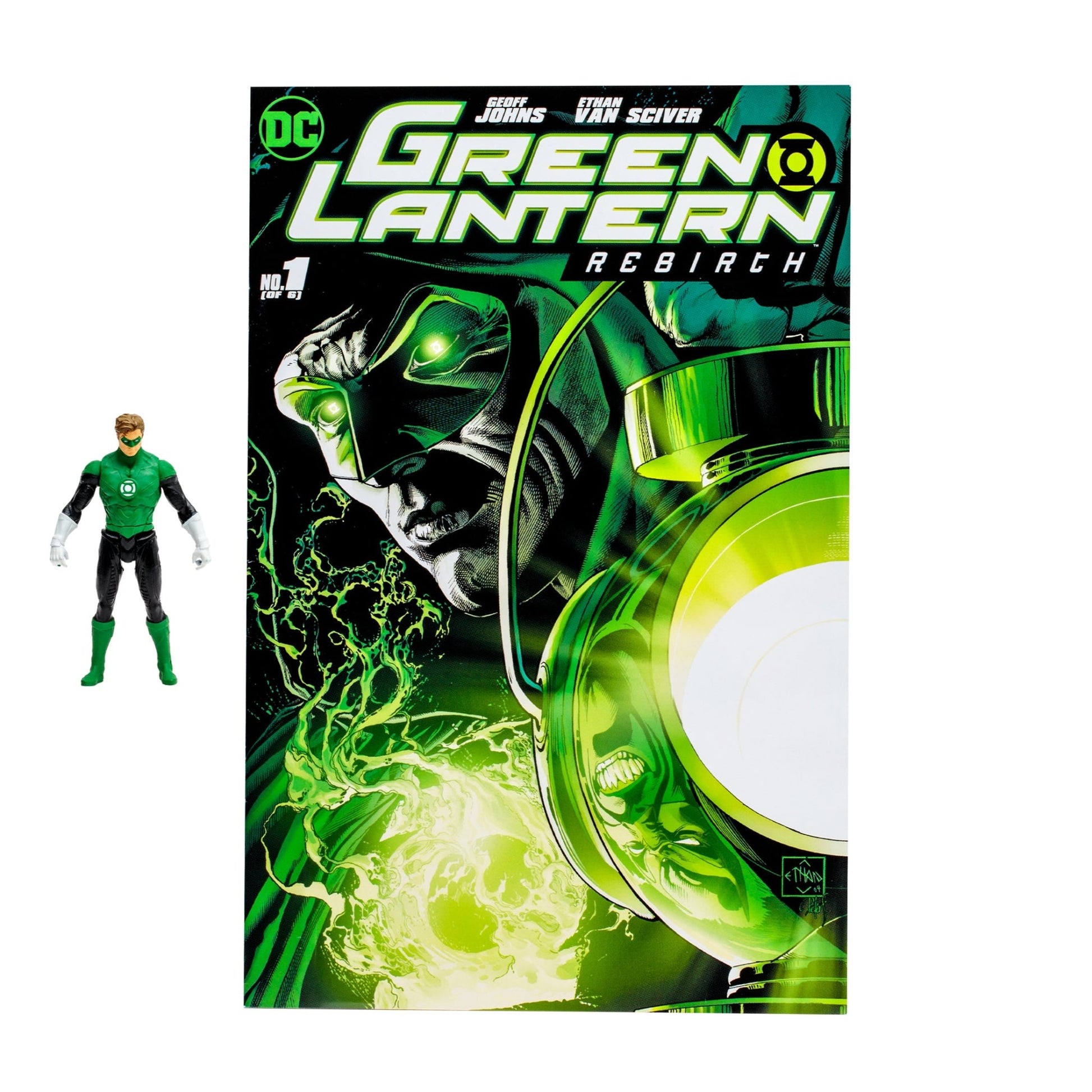 DC Direct Page Punchers Green Lantern (Hal Jordan) 3"Figure with Green Lantern (Rebirth) Comic - Mastermind Toys___246352