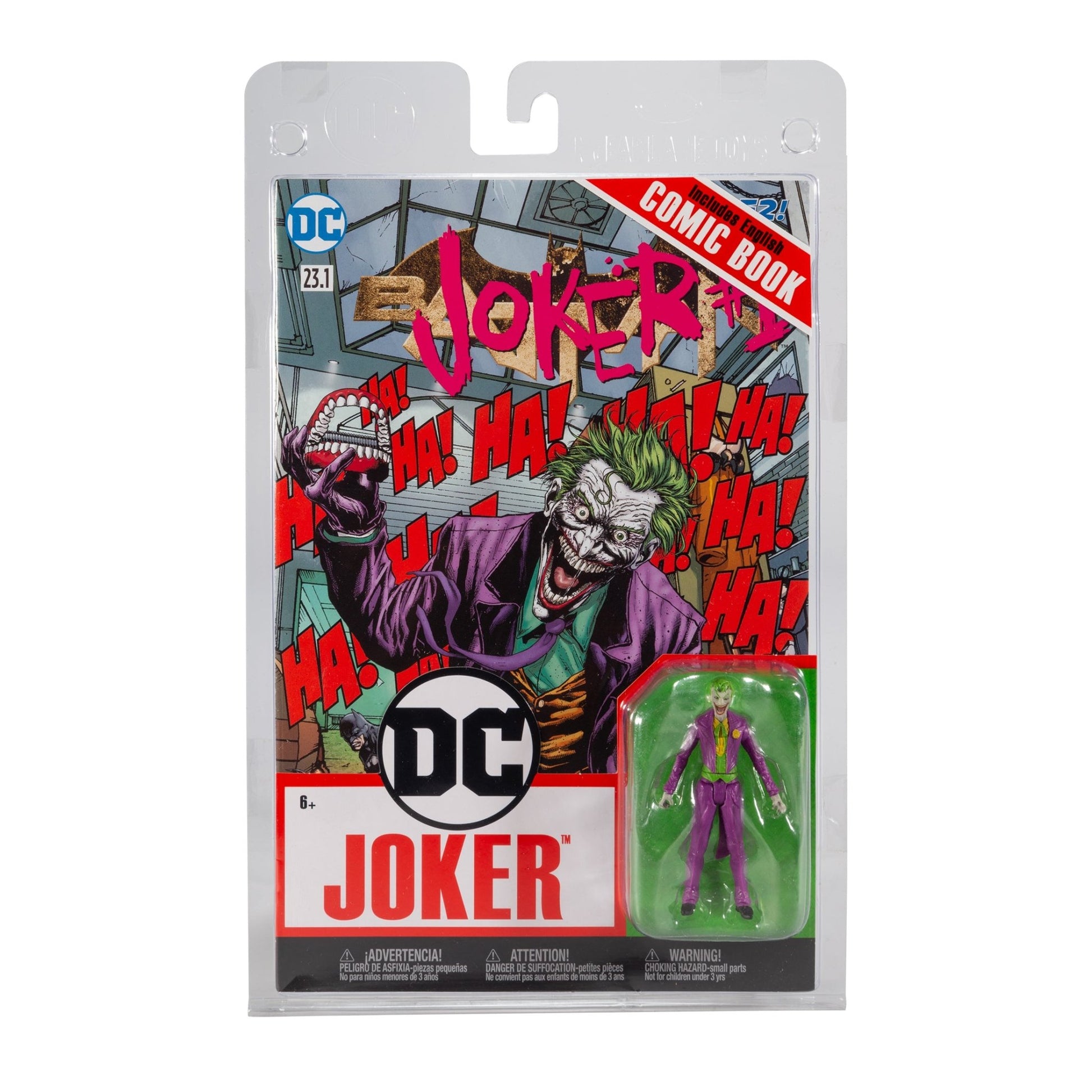 DC Direct Page Punchers Joker 3" Figure with Joker (Rebirth) Comic - Mastermind Toys___246349