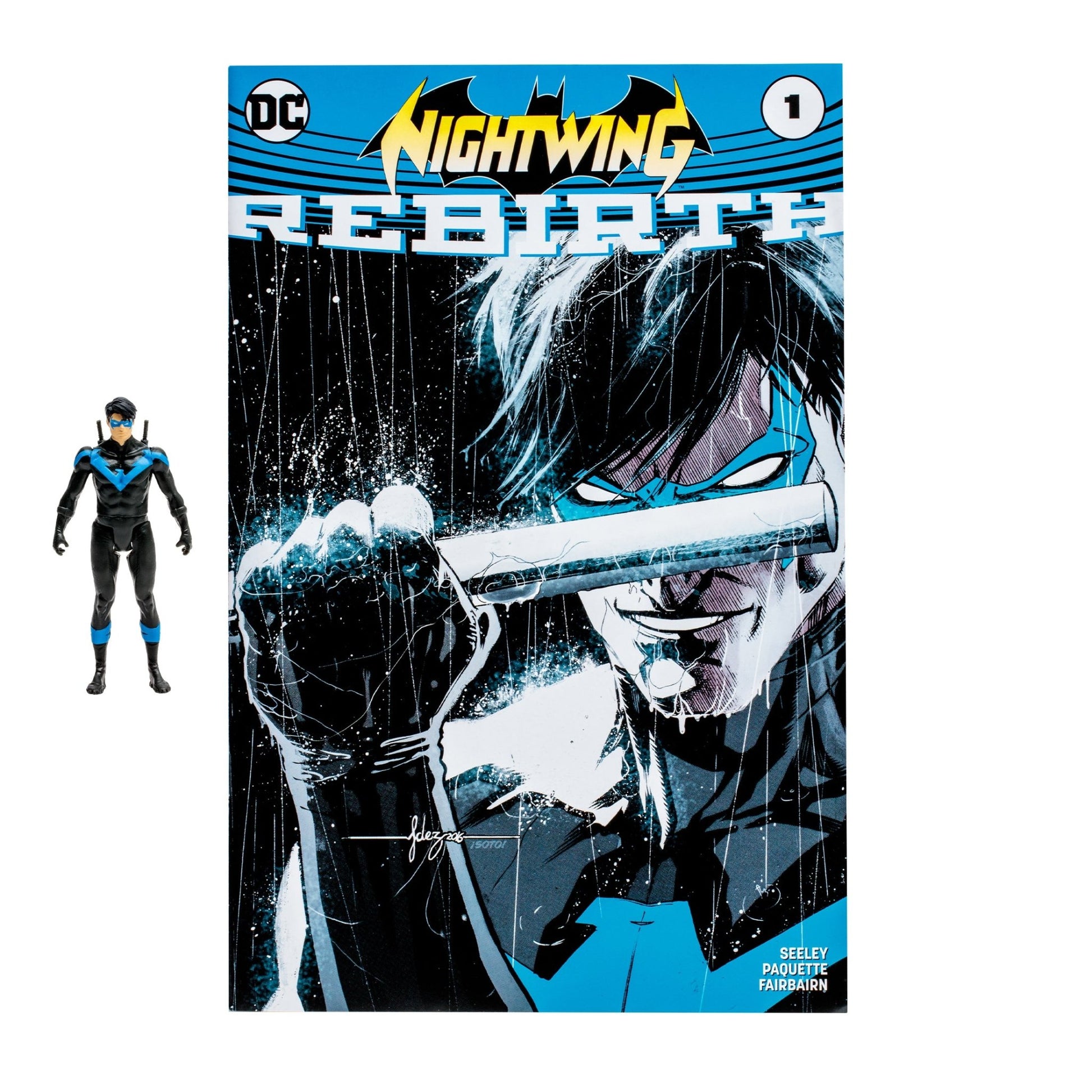 DC Direct Page Punchers Nightwing 3" Figure with Nightwing (Rebirth) Comic - Mastermind Toys___246350