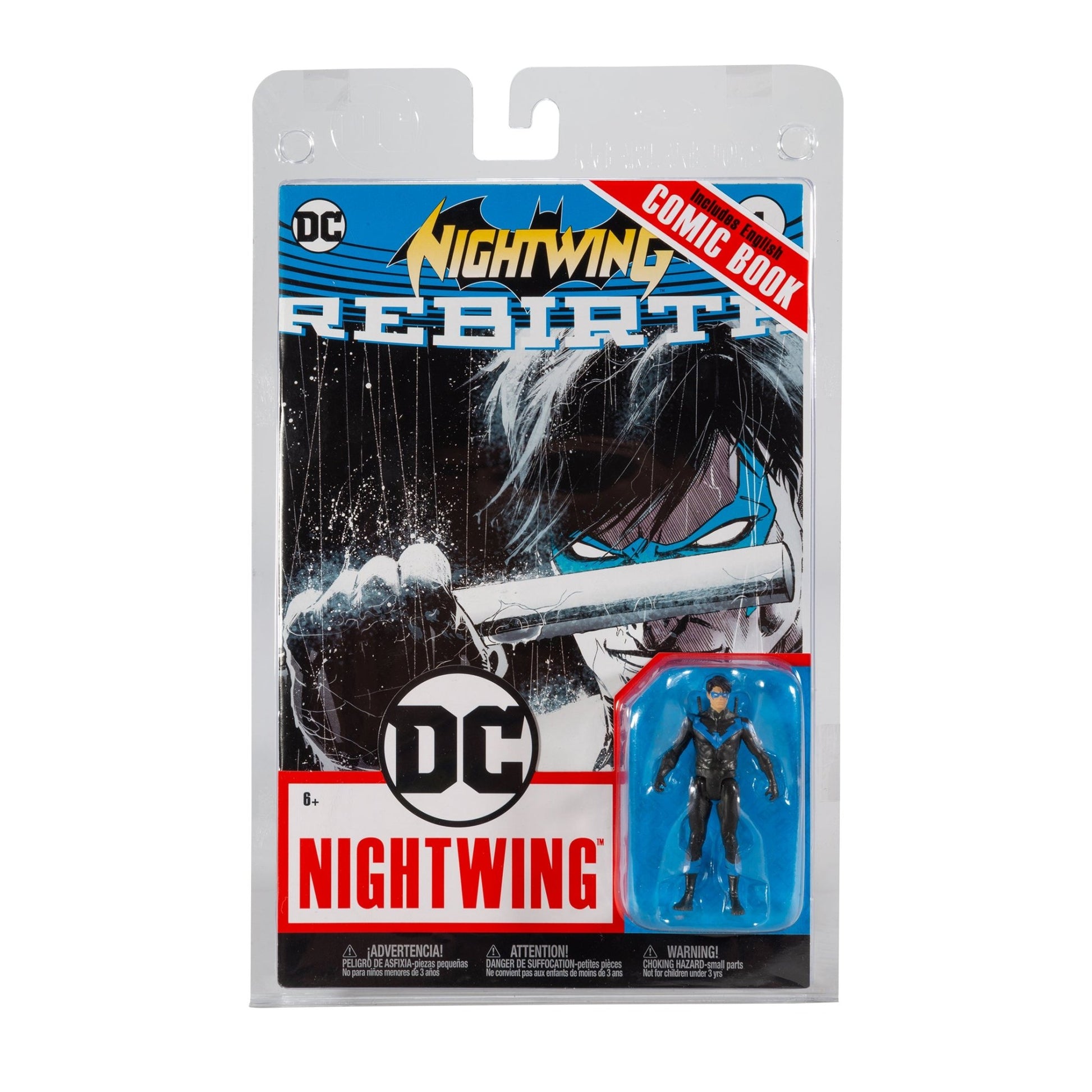 DC Direct Page Punchers Nightwing 3" Figure with Nightwing (Rebirth) Comic - Mastermind Toys___246350