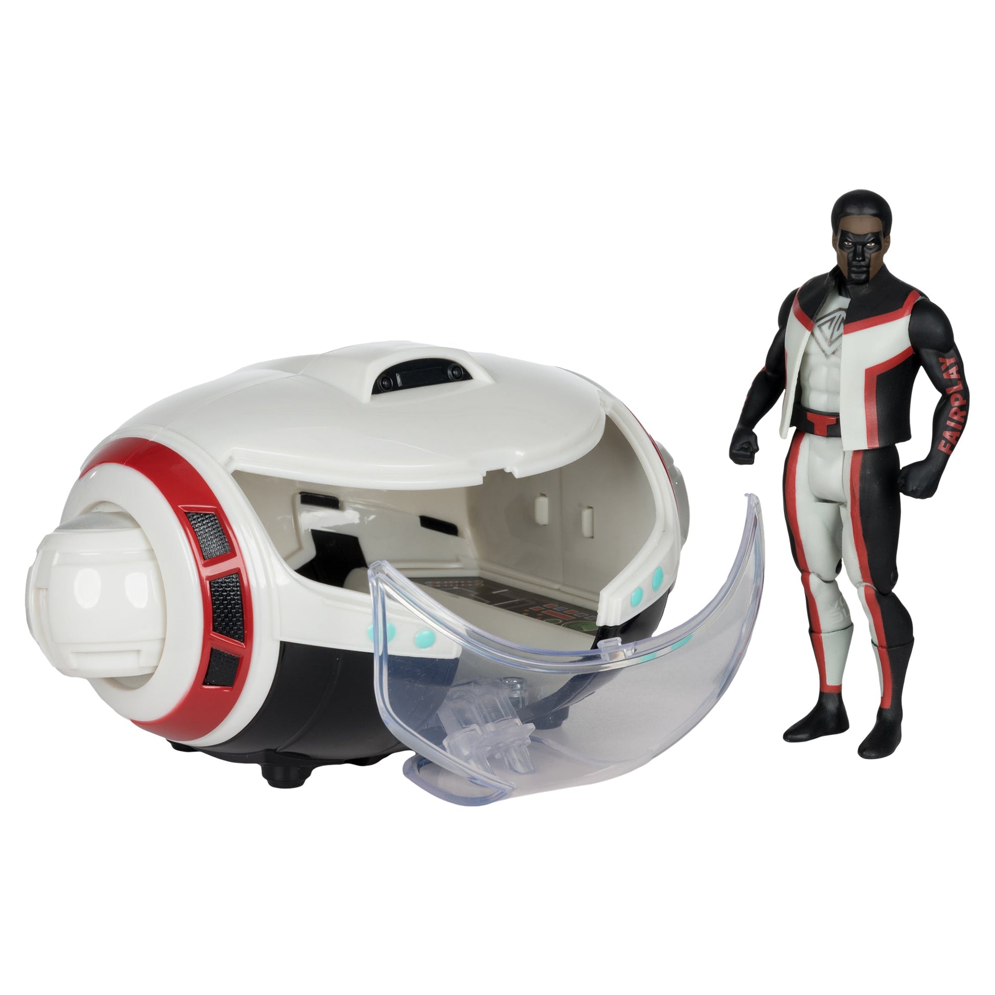 DC Direct - Super Powers Vehicles - WV5 - T - Craft with Mr. Terrific Figure (Superman Movie) - Mastermind Toys___247807