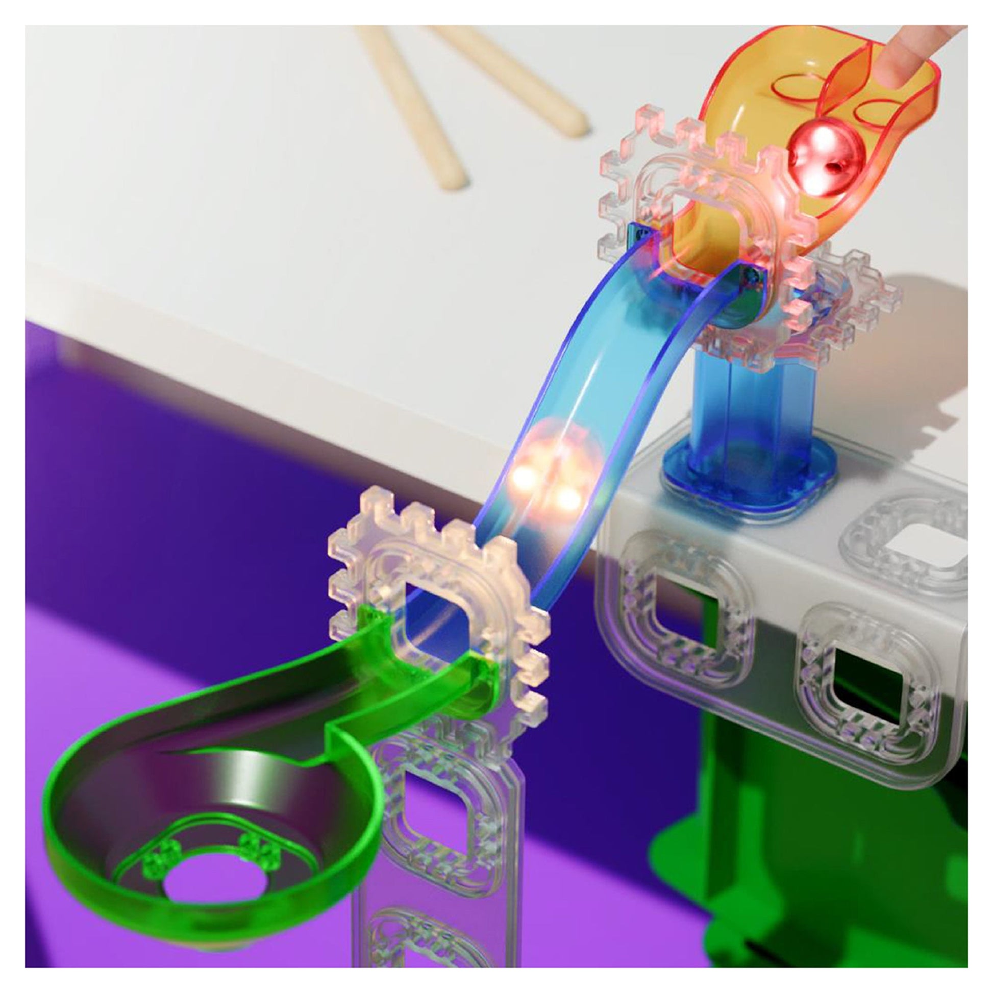 Discovery Toy Tile Marble Run Set with Lights - Mastermind Toys___249049