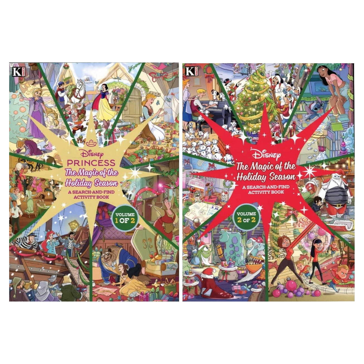 Disney Holiday Search and Find Act Books - 2 Asst