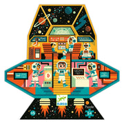 Djeco Silhouette Puzzle / Space Station / 54 pcs - Mastermind Toys___238173