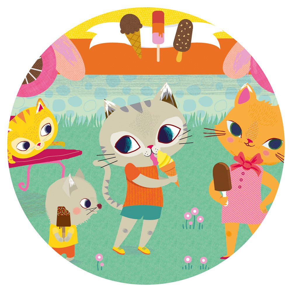 Djeco Silhouette Puzzle The Ice Cream Truck 16 pcs - Mastermind Toys___238170