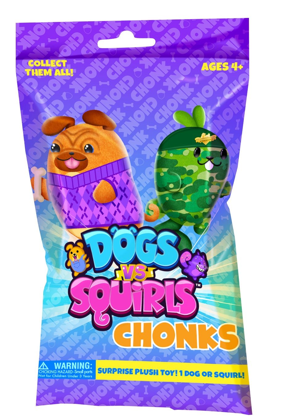 Dogs vs Squirls Chonks Assorted - Mastermind Toys___227178