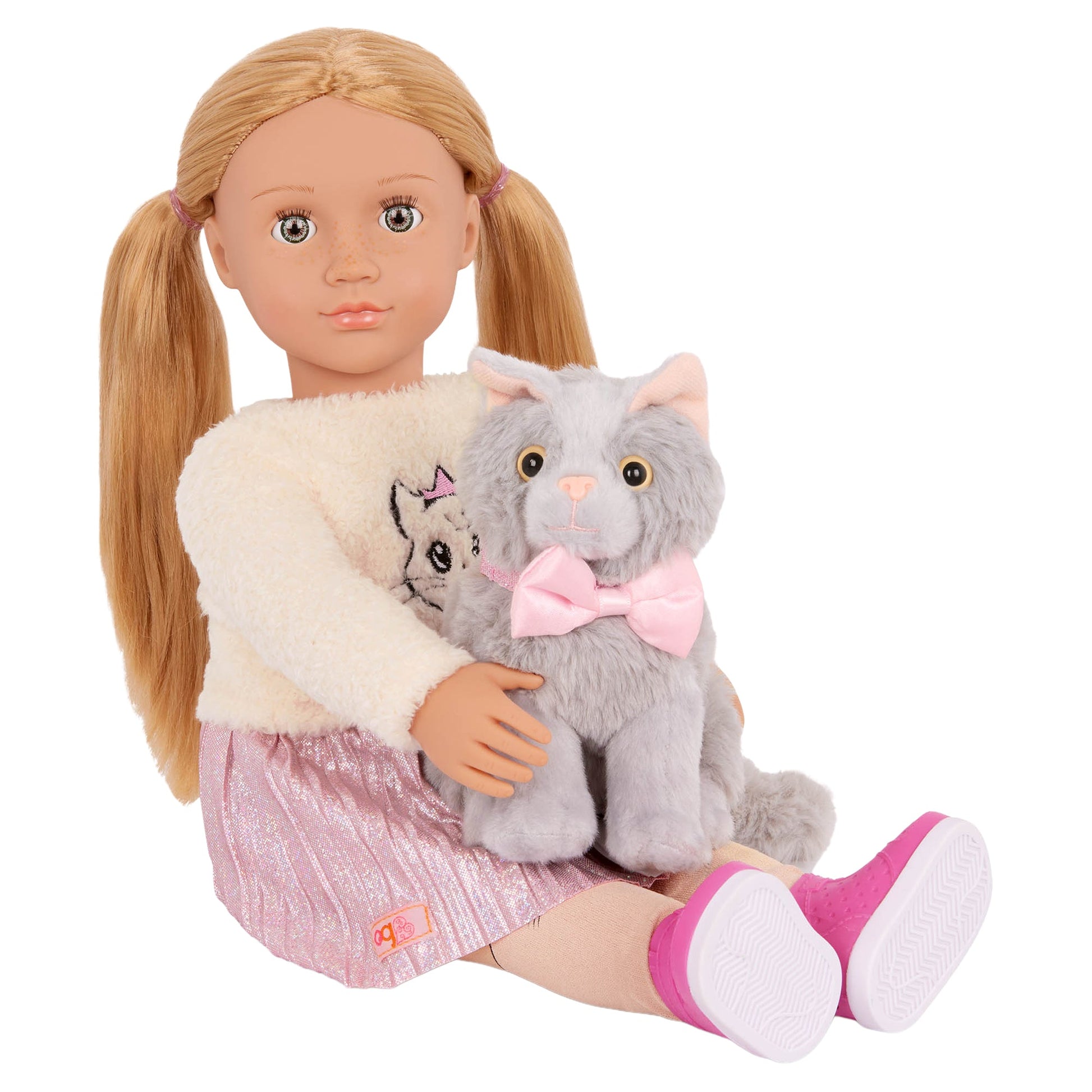 Doll w/ Pet Kitten, Sheela & Sammy - Mastermind Toys___249449