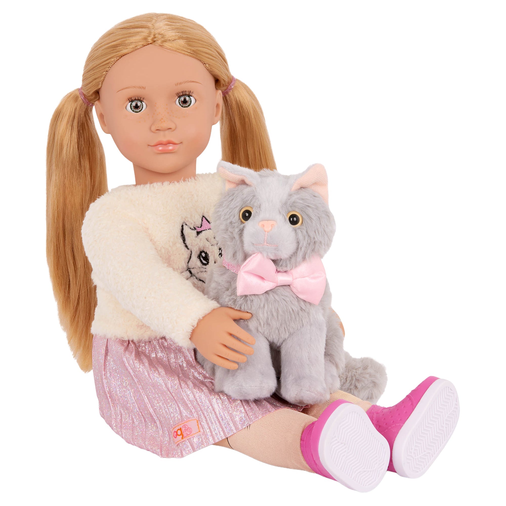 Doll w/ Pet Kitten, Sheela & Sammy - Mastermind Toys___249449