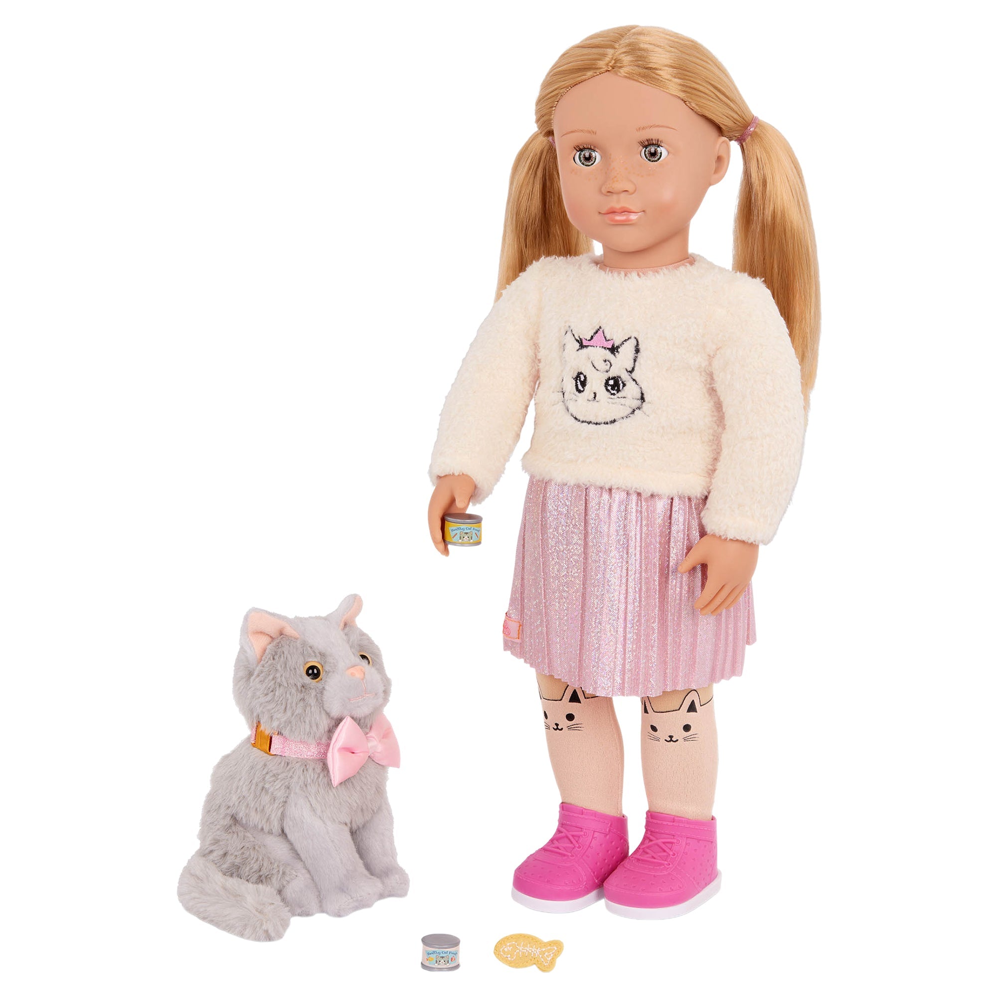 Doll w/ Pet Kitten, Sheela & Sammy - Mastermind Toys___249449