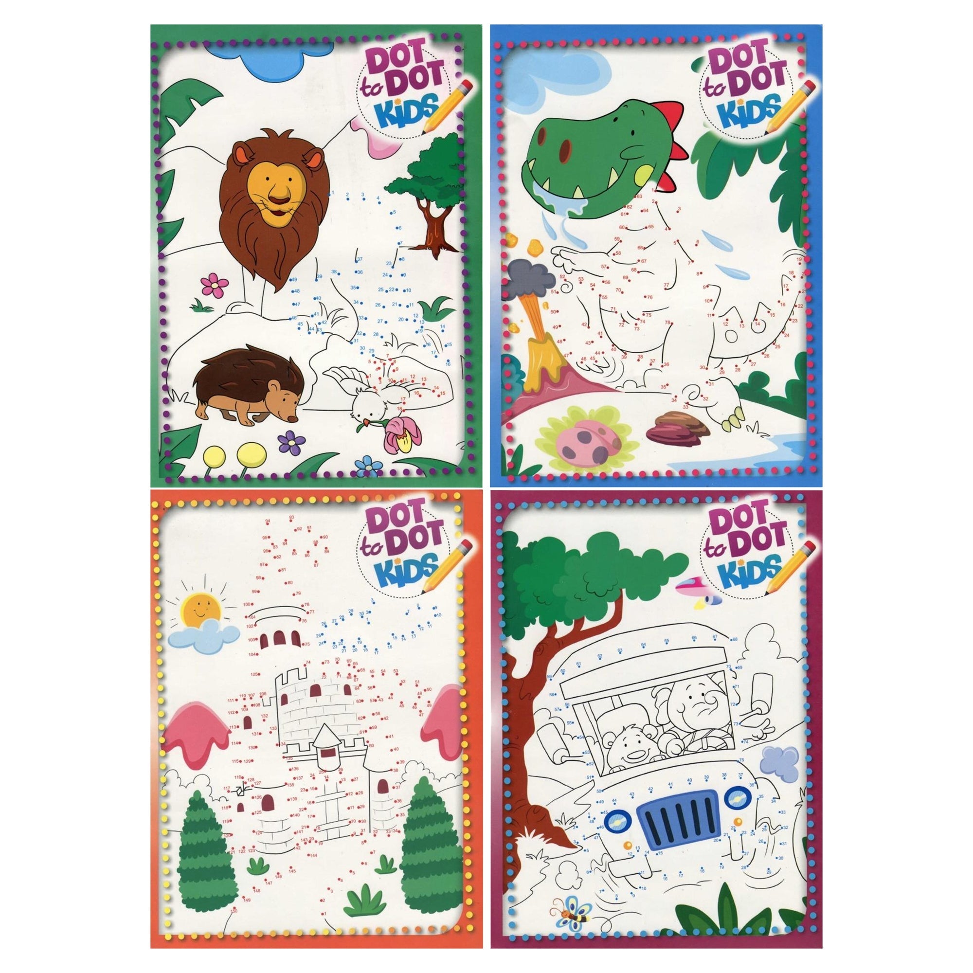 Dot To Dot Colour Books - 4 Asst. - Mastermind Toys___248762