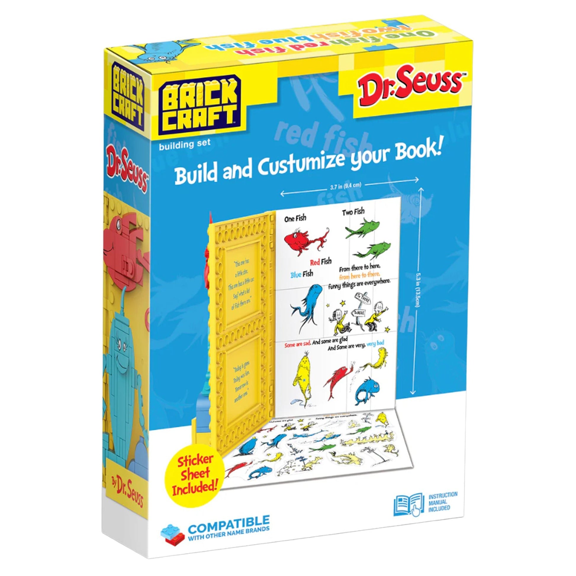 Dr. Suess Build - A - Books: One Fish, Two Fish - 106 Pieces - Mastermind Toys___249890