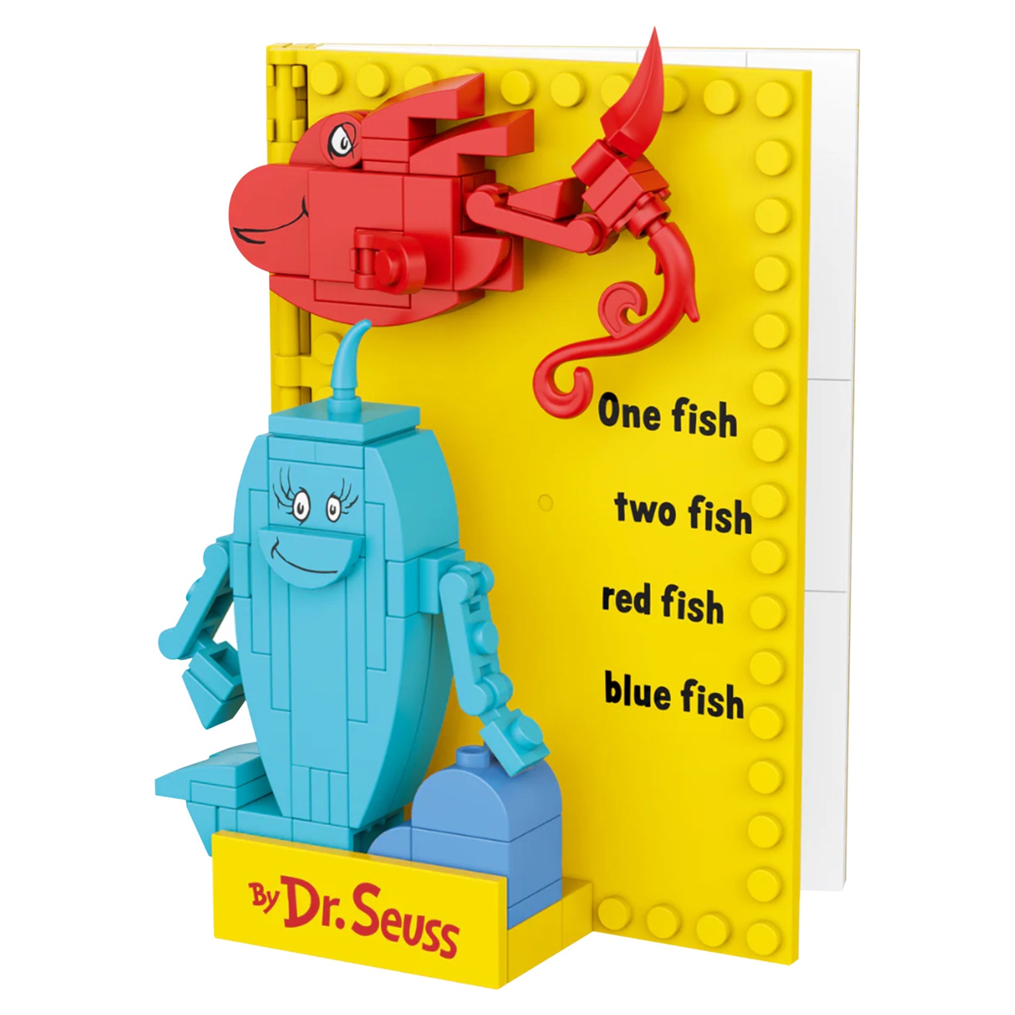 Dr. Suess Build - A - Books: One Fish, Two Fish - 106 Pieces - Mastermind Toys___249890