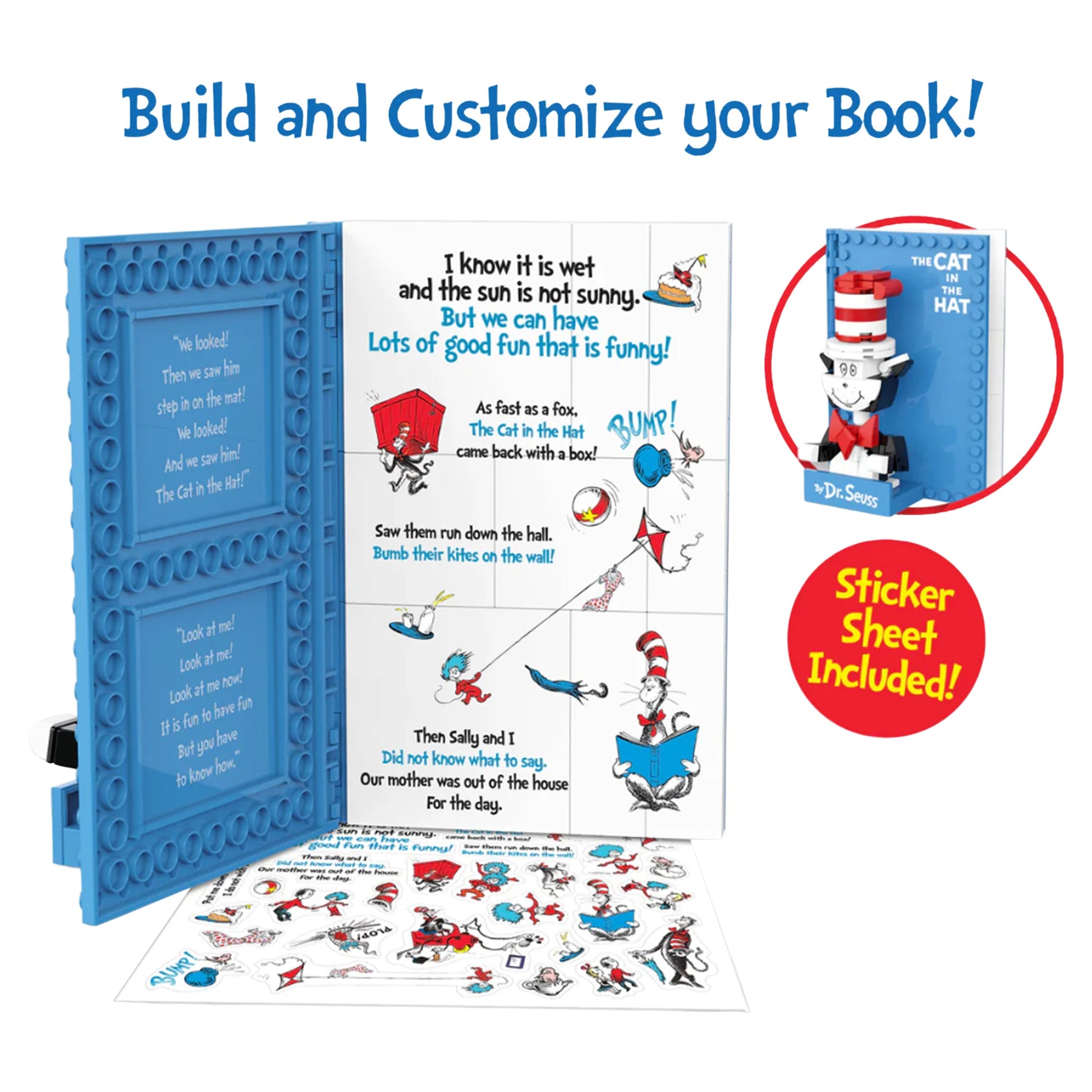 Dr. Suess Build - A - Books: The Cat in the Hat - 117 Pieces - Mastermind Toys___249888