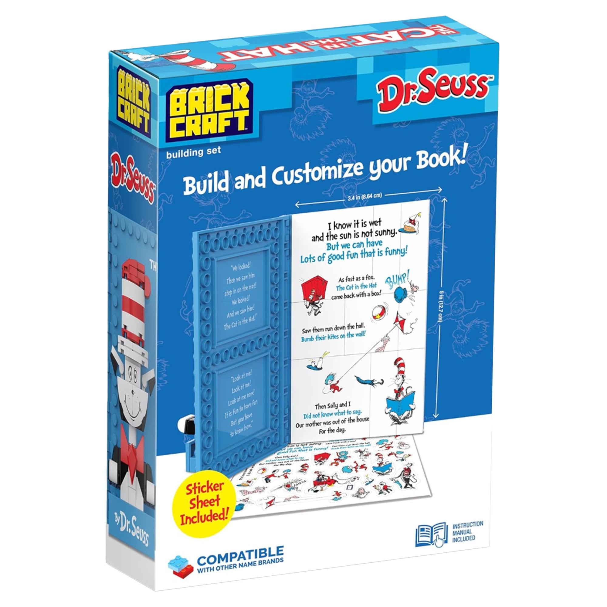 Dr. Suess Build - A - Books: The Cat in the Hat - 117 Pieces - Mastermind Toys___249888