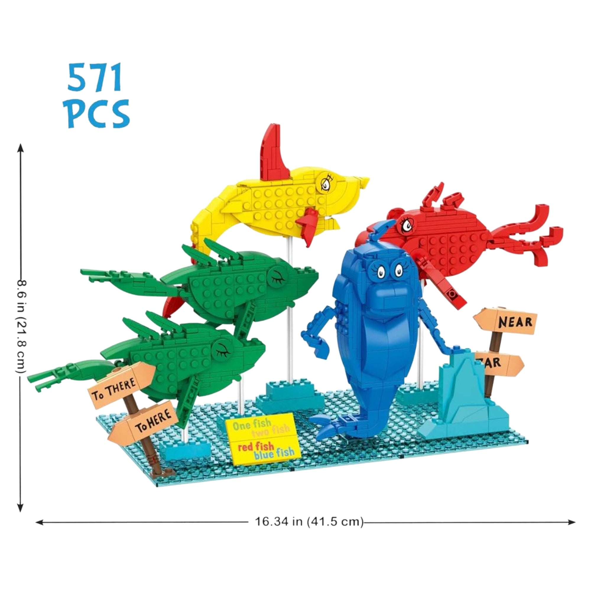 Dr. SuessOne Fish, Two Fish, Red Fish Blue Fish - 571 Pieces - Mastermind Toys___249897