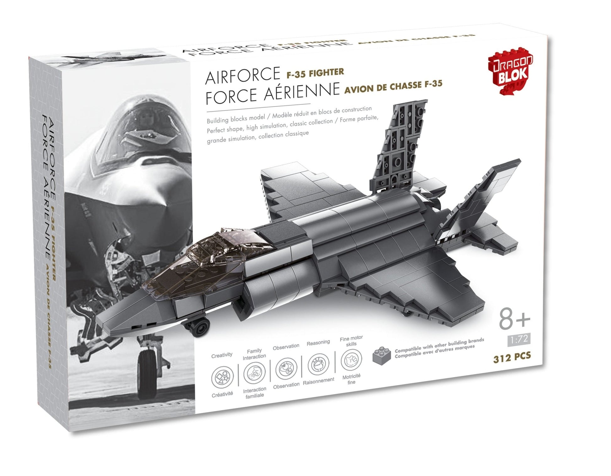 Dragon Blok - F35 Jet - Mastermind Toys___246543