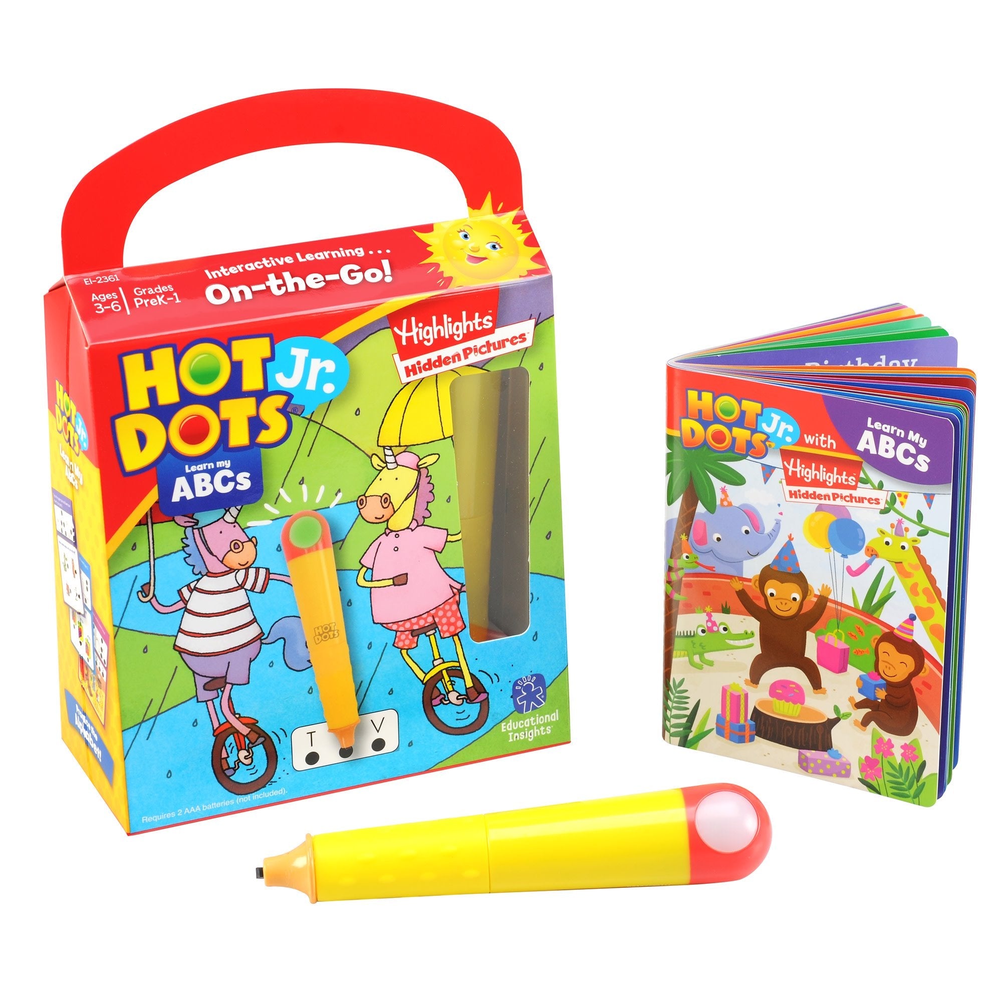 Educational Insights Hot Dots Jr. Highlights Learn My Abc - Mastermind Toys___256674