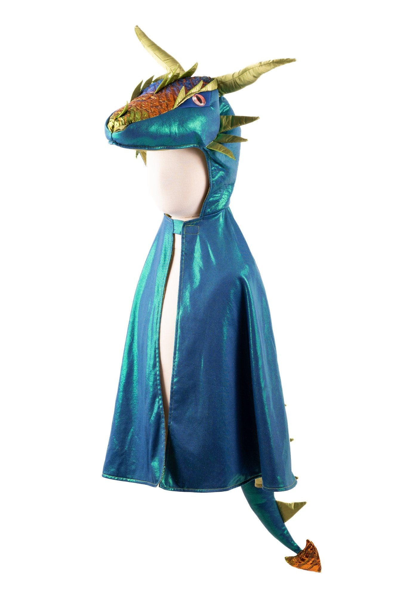 Emerald The Metallic Dragon Cape, Size 5 - 6 - Mastermind Toys___245108