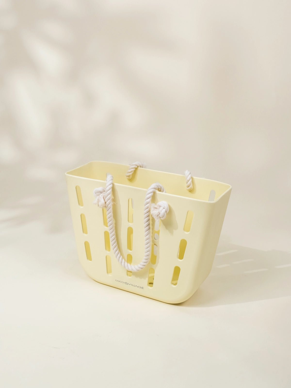 EVA Waterproof Beach Bag With Cotton Handle Rope - Cream - Mastermind Toys___245657