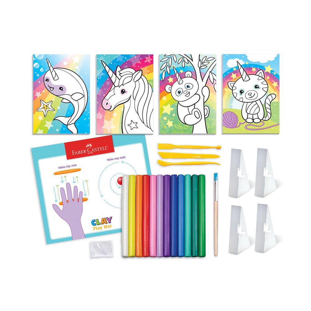 Faber - Castell Do Art Colouring with Clay Unicorn & Friends - Mastermind Toys___214616