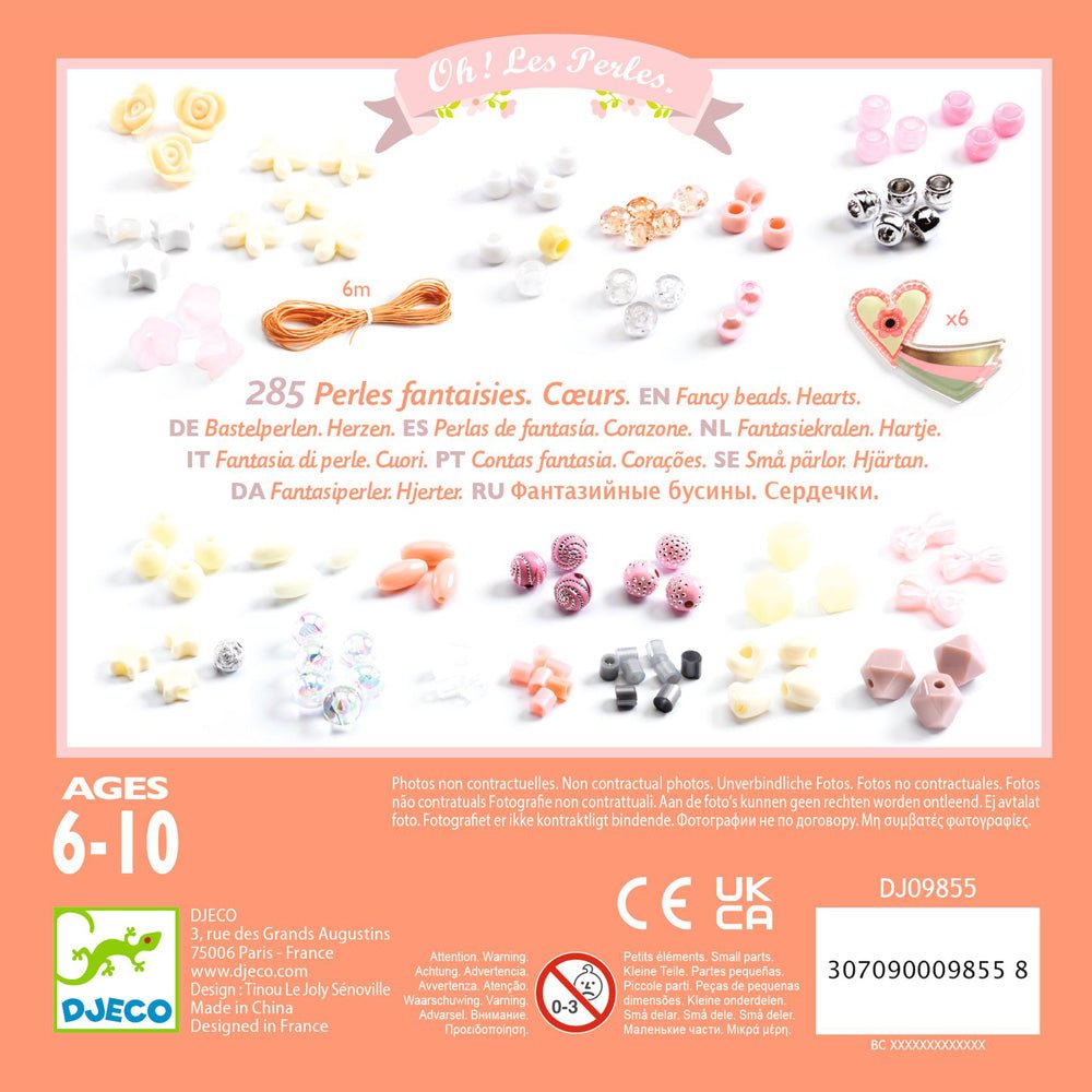 Fancy Beads - Hearts - Mastermind Toys___238089