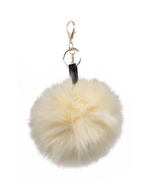 Faux Single Pom Cream Bag Charm - Mastermind Toys___249191