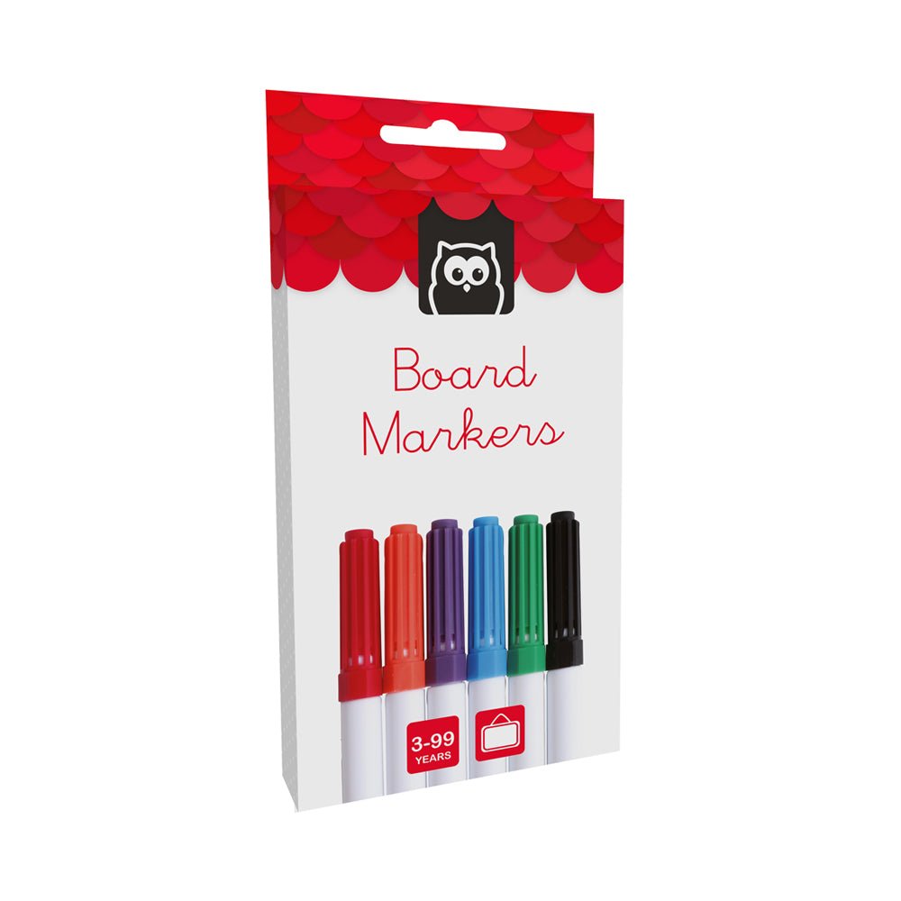 Felt Whiteboard Markers 6pk - Mastermind Toys___214227