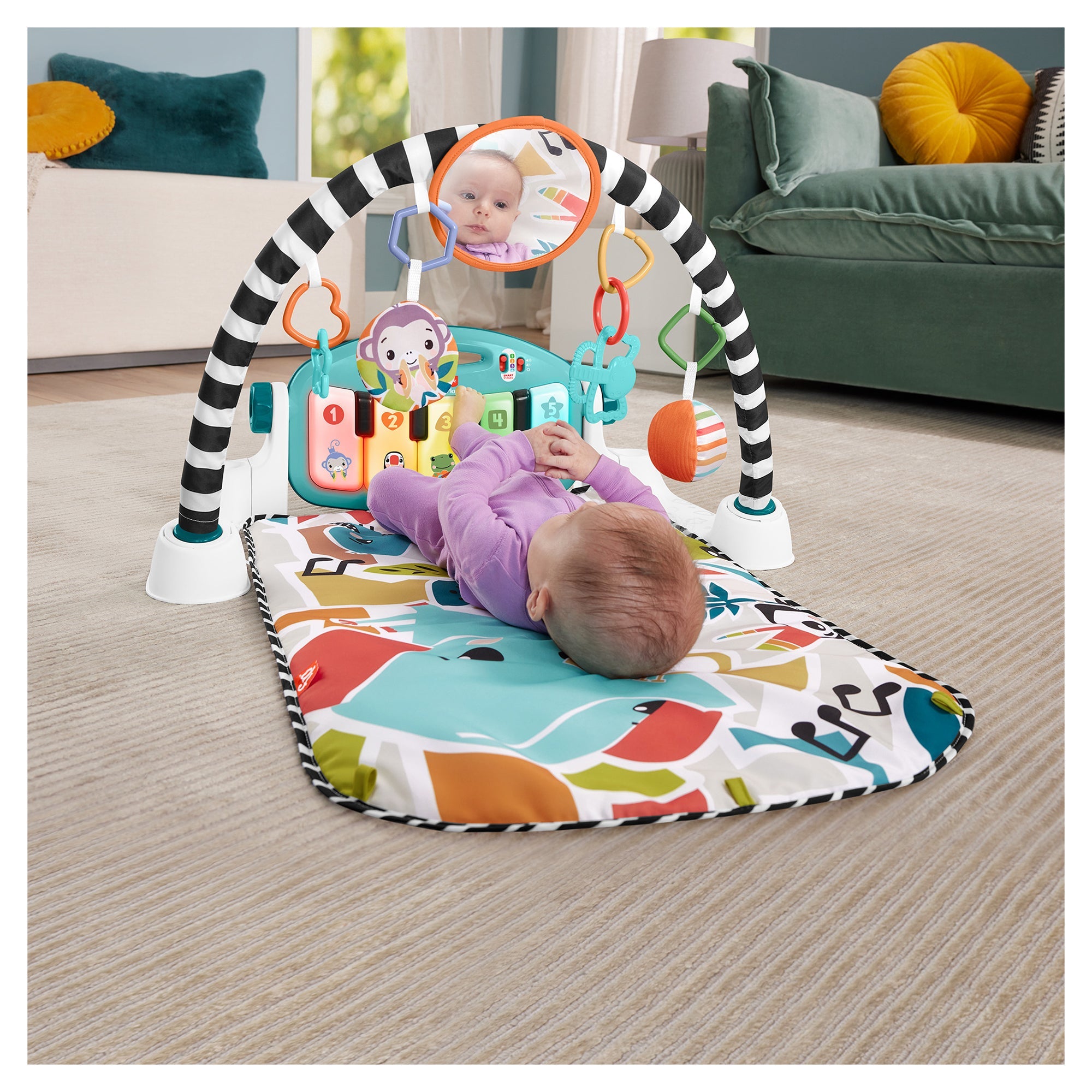 Fisher - Price® Glow and Grow™ Kick & Play® Piano Gym - Mastermind Toys___248737