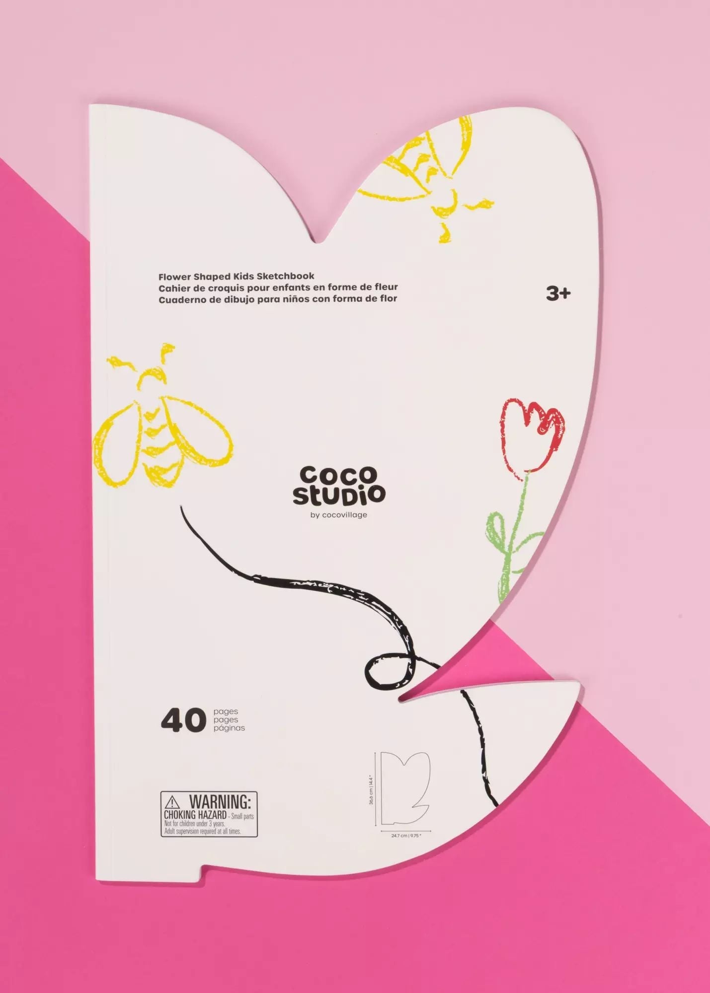 Flower Shaped Kids Sketchbook (40 pages) - Mastermind Toys___250097
