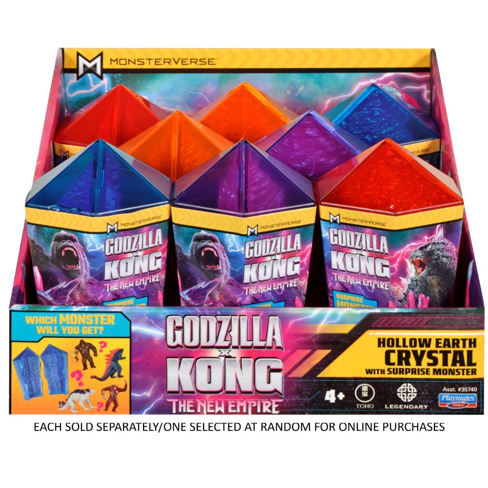 Godzilla x Kong - 2" Mini Figure In Crystal Case In CDU - Mastermind Toys___246418