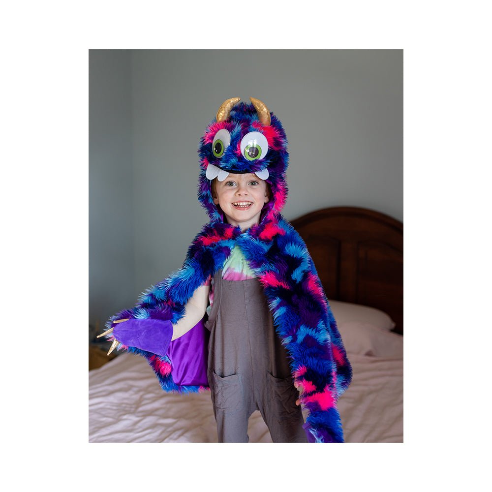 Goober The Monster Cape, Blue/Purple, Size 4 - 6 - Mastermind Toys___231564