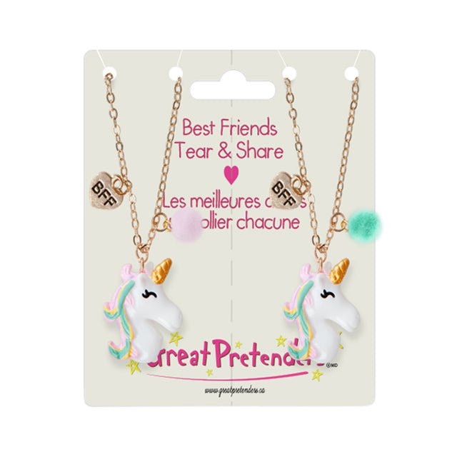 Great Pretenders Best Friends Tear & Share Unicorn Necklace Set - Mastermind Toys___214972