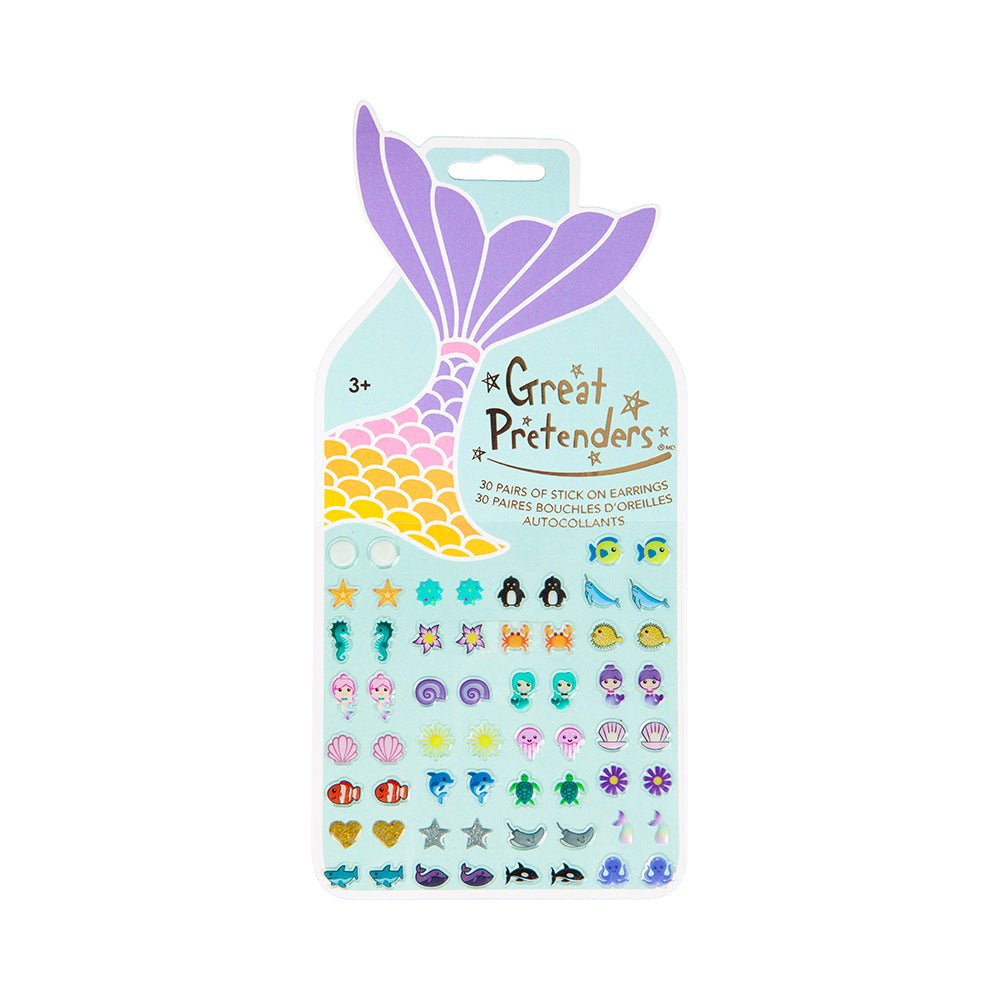 Great Pretenders Mermaid Stick On Earrings - Mastermind Toys___217438