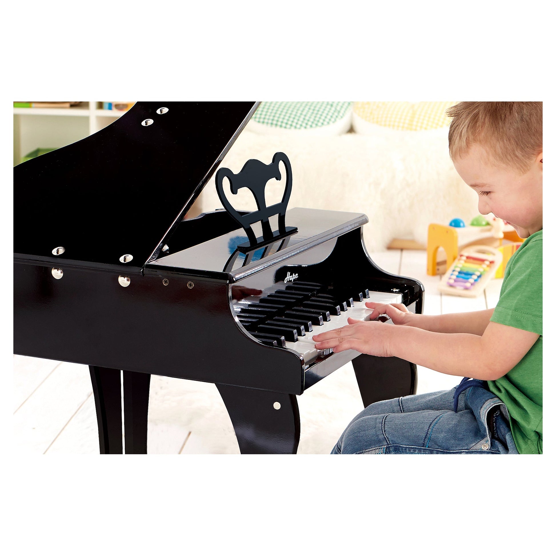 Hape Happy Grand Piano - Black - Mastermind Toys___248318