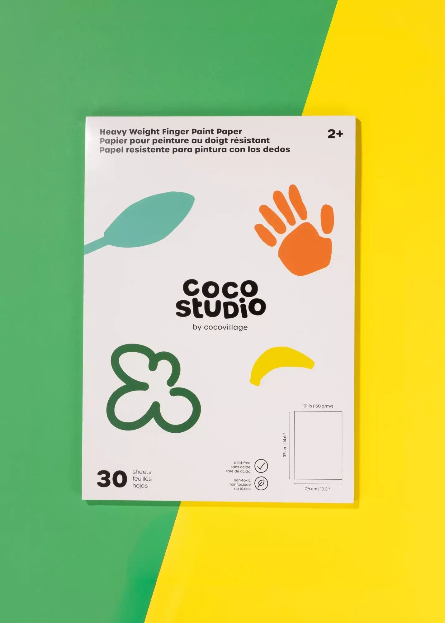 Heavy Weight Finger Paint Paper (30 sheets) - Mastermind Toys___250103