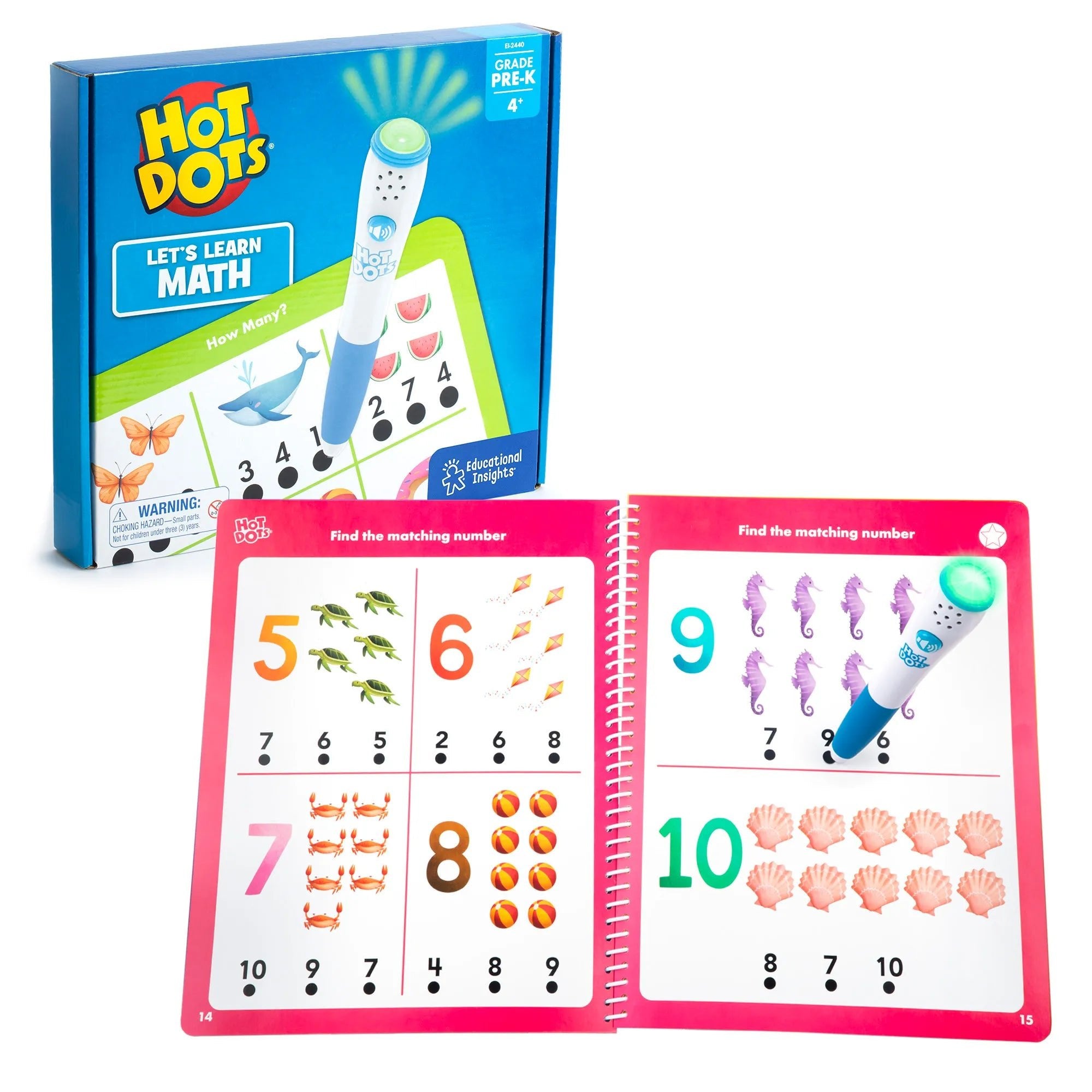Hot Dots® Let's Learn Pre - K Math - Mastermind Toys___255152