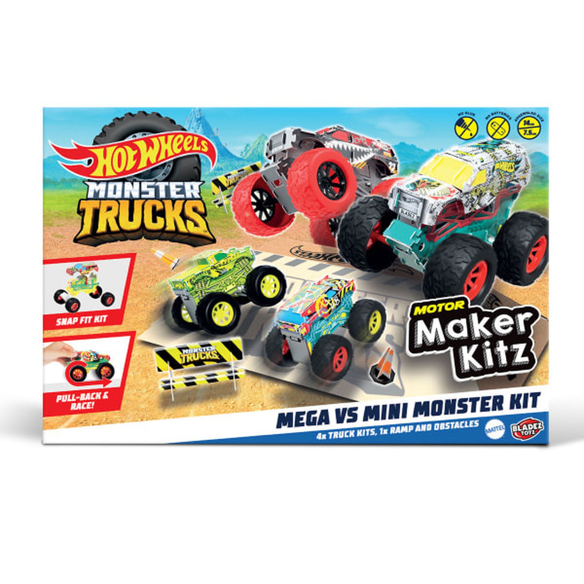 Hot Wheels Mega vs Mini Monster Trucks - Mastermind Toys___400054
