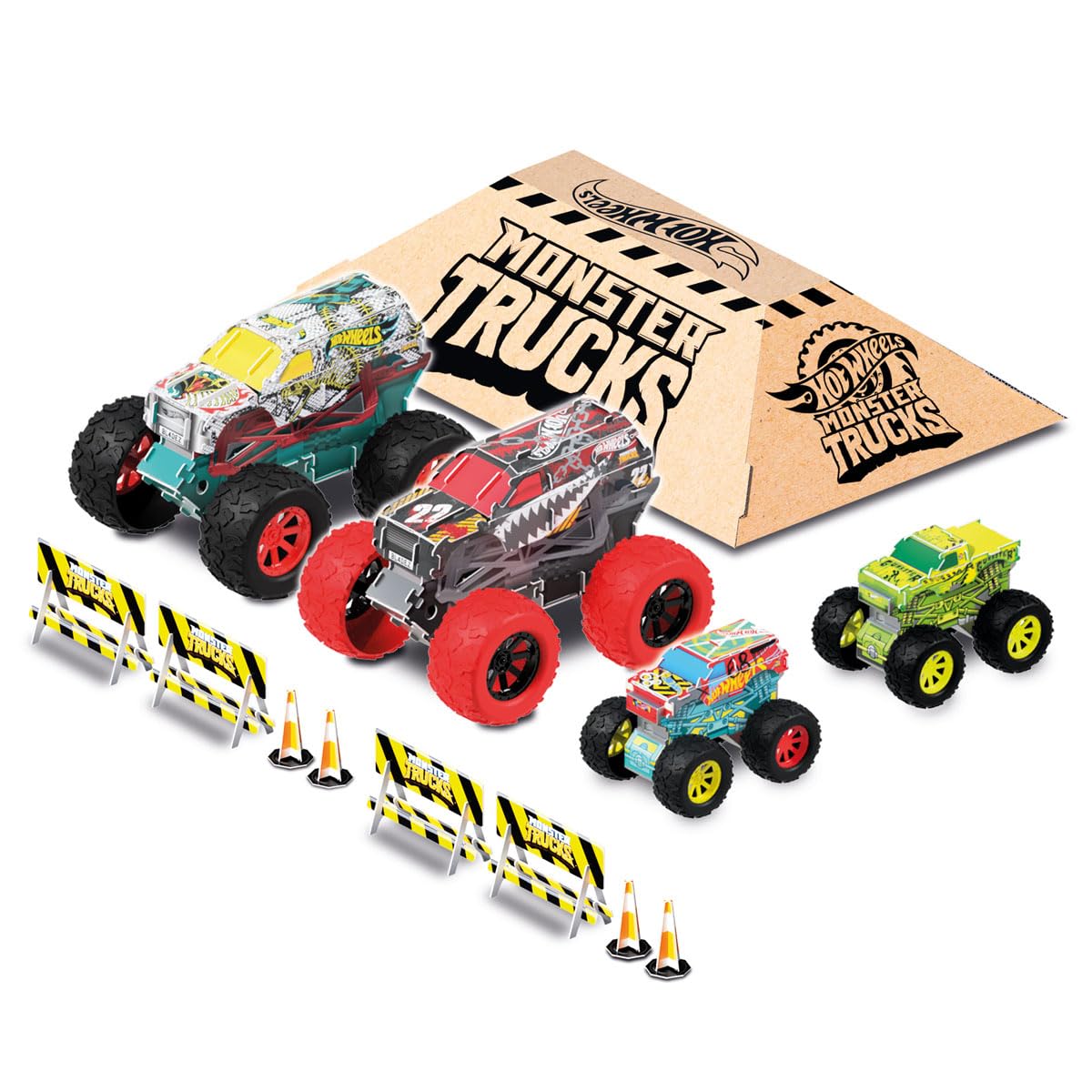 Hot Wheels Mega vs Mini Monster Trucks - Mastermind Toys___400054