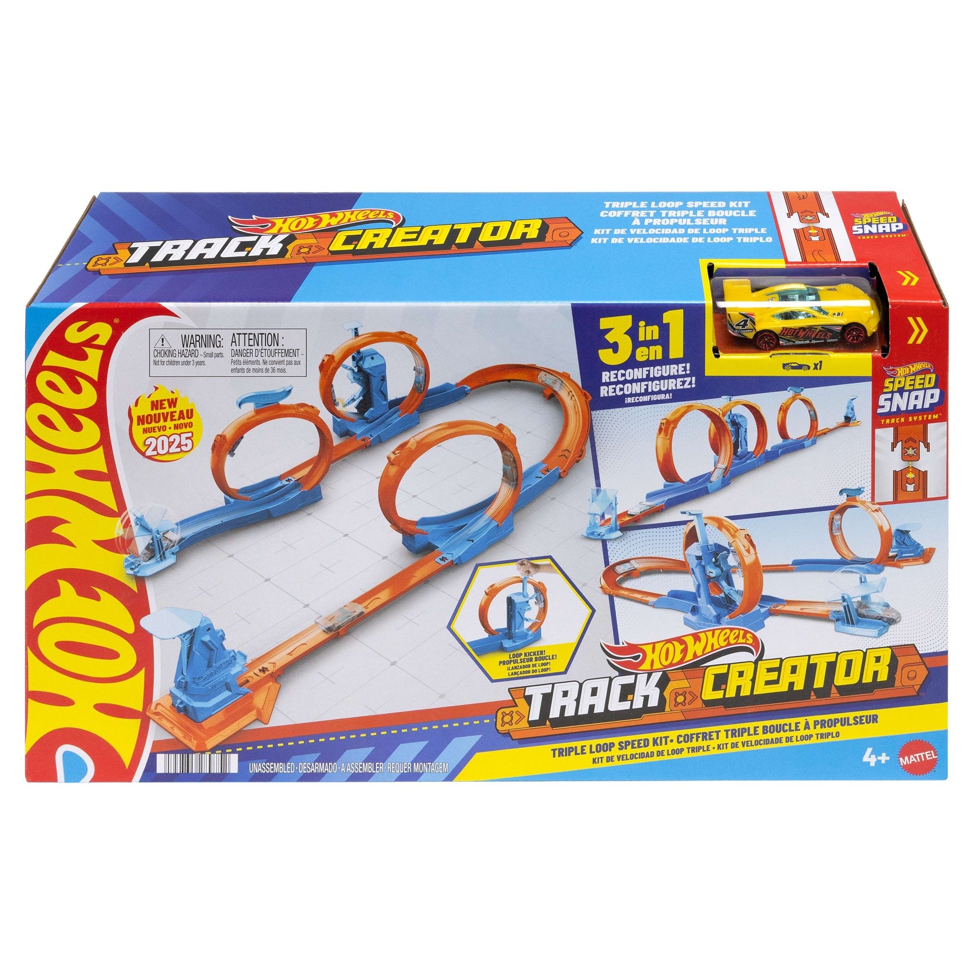 Hot Wheels® Track Creator™ Triple Loop Speed Kit - Mastermind Toys___247977